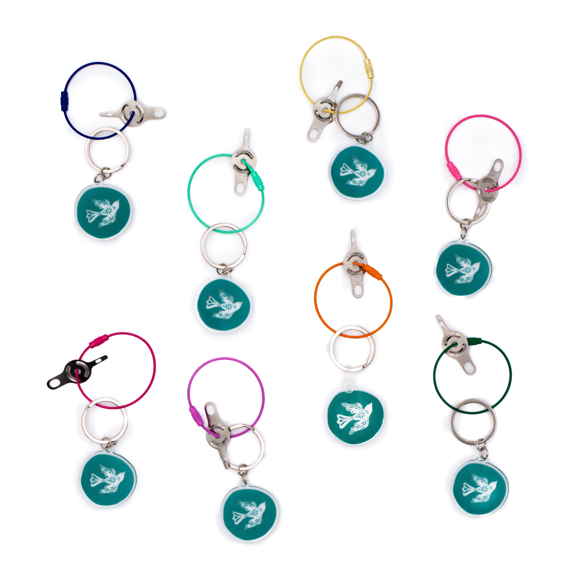 Angel City Stitchery Keychain & Needle Threader