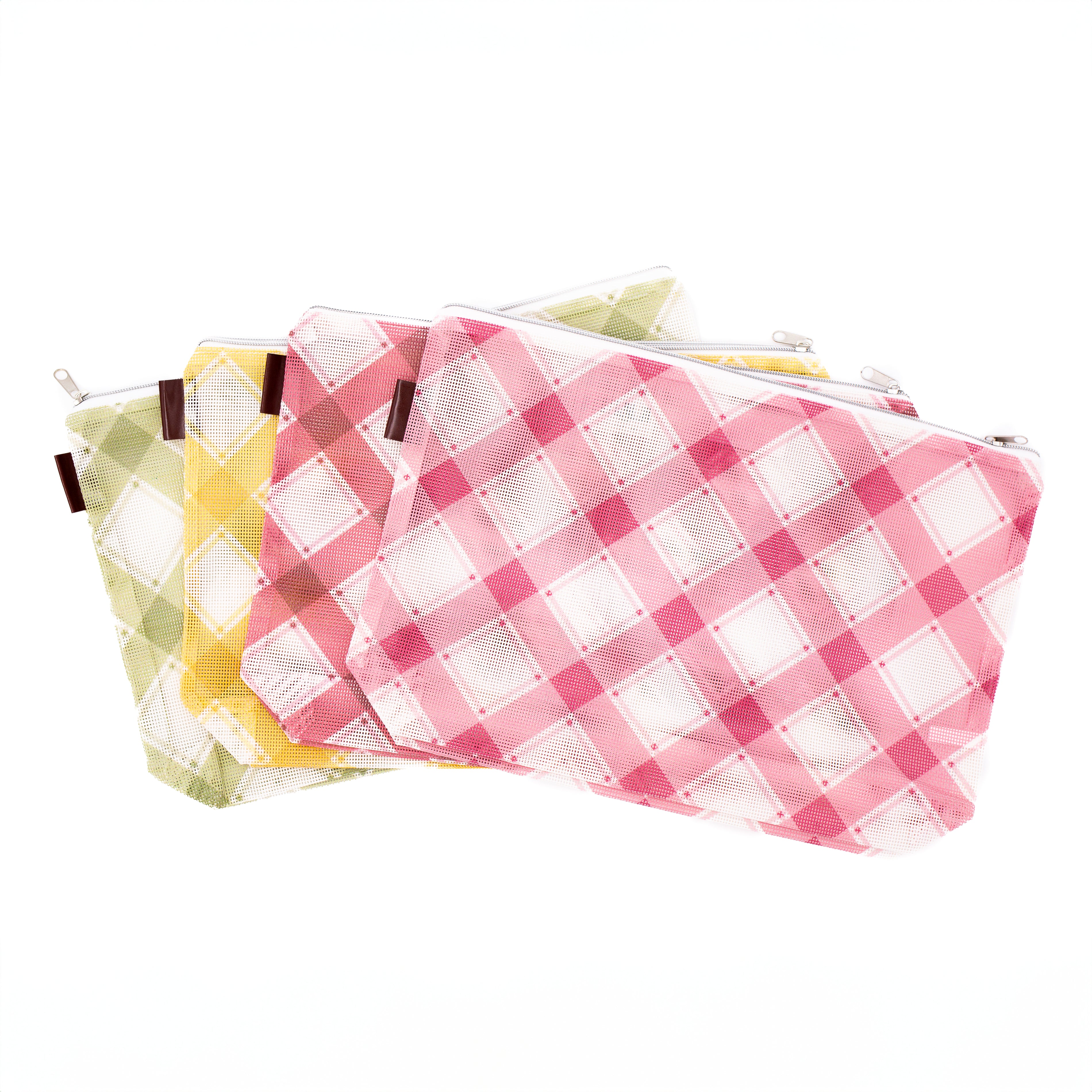 Large Plaid Project Bag
