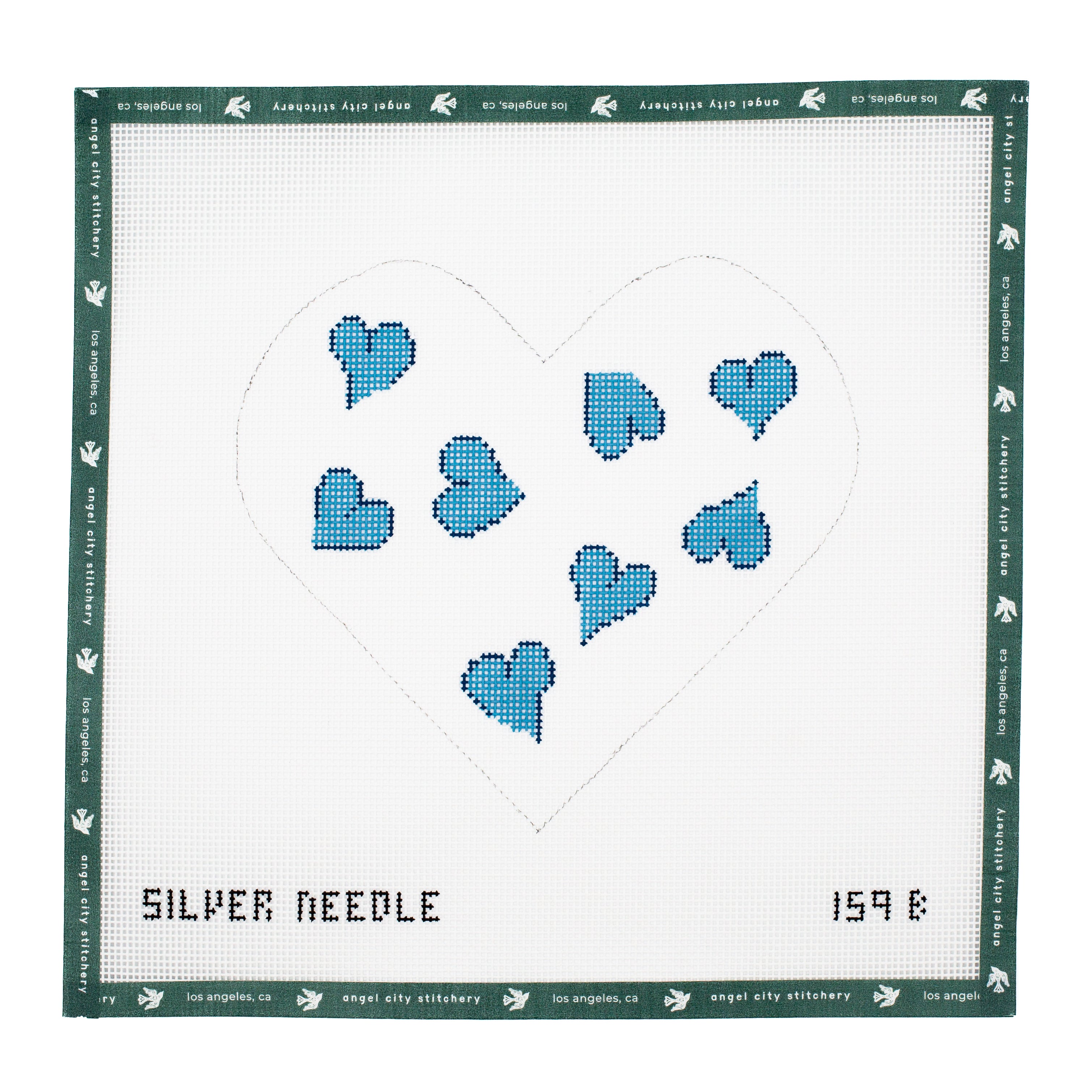 Blue Heart Pillow