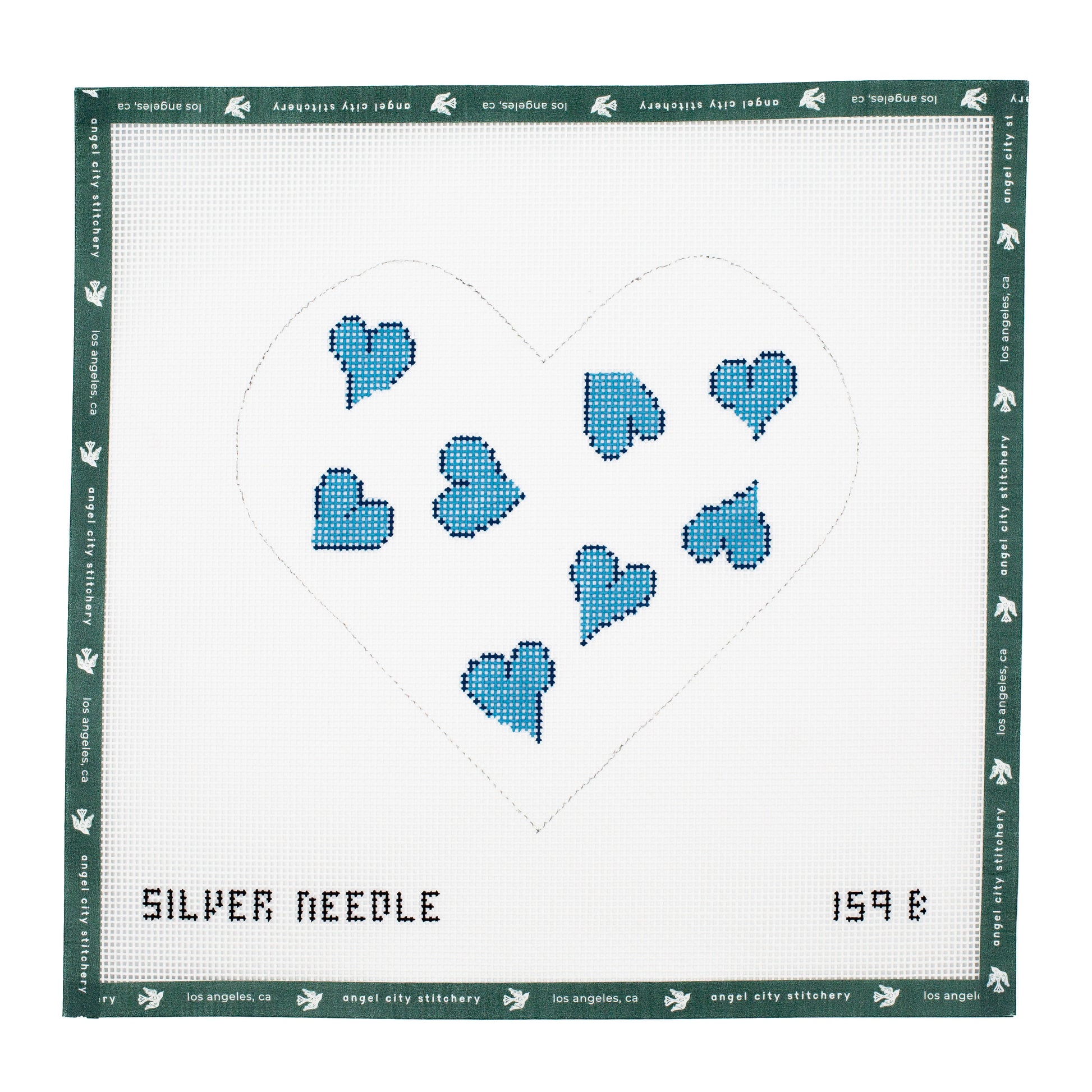 Blue Heart Pillow