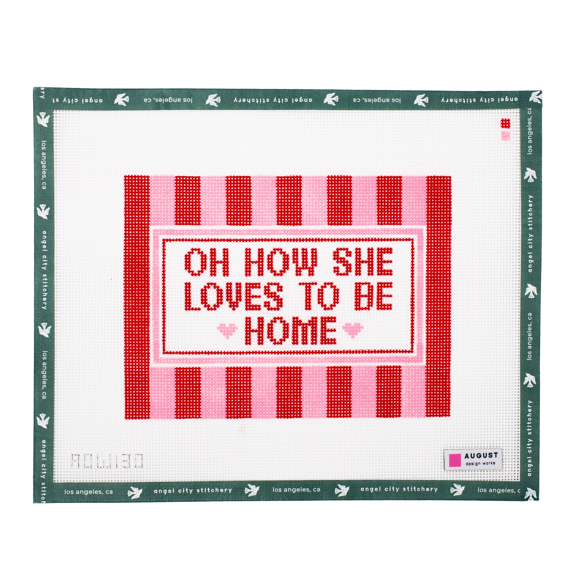 Oh How She Loves To Be Home (Pink & Red)