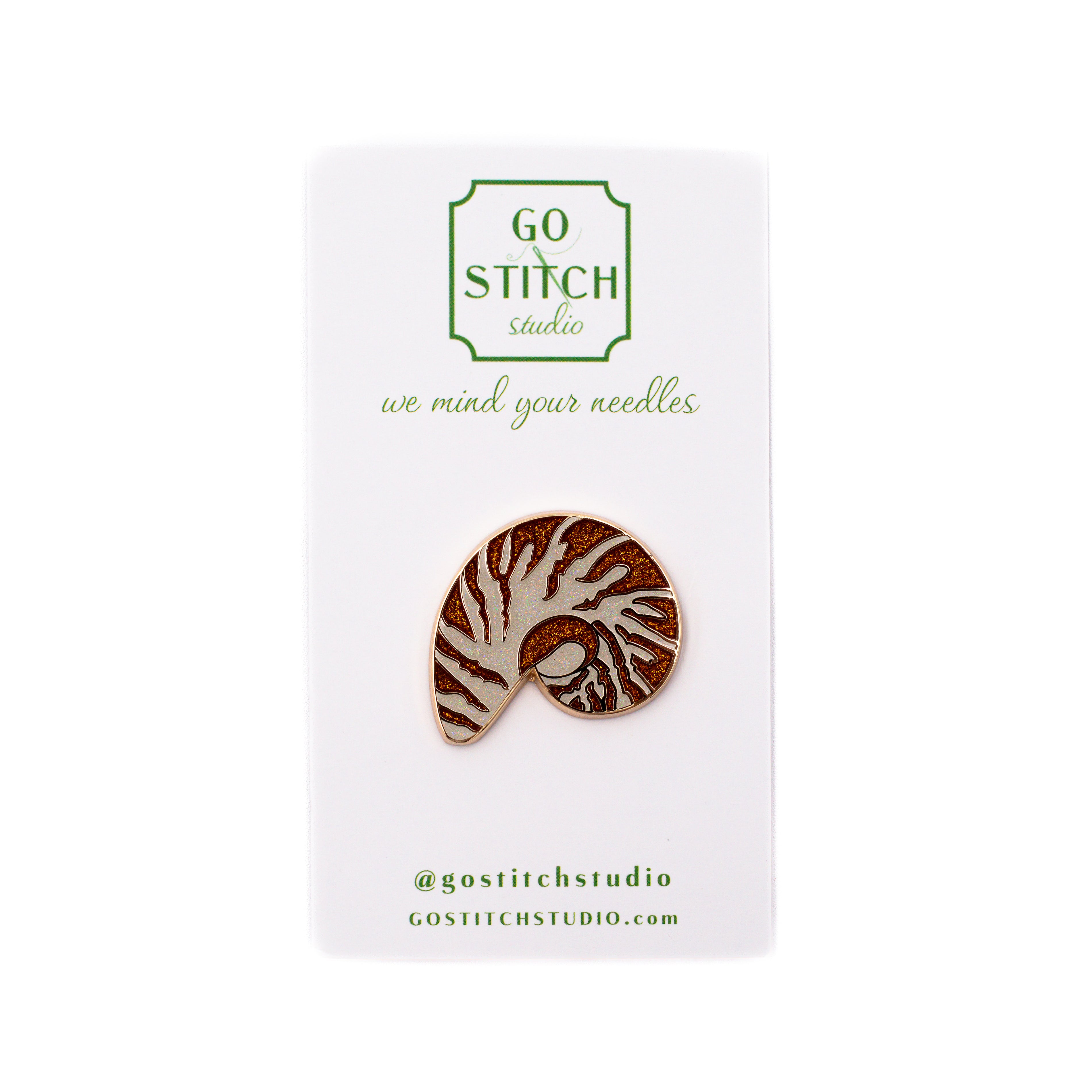 Nautilus Shell Needle Minder