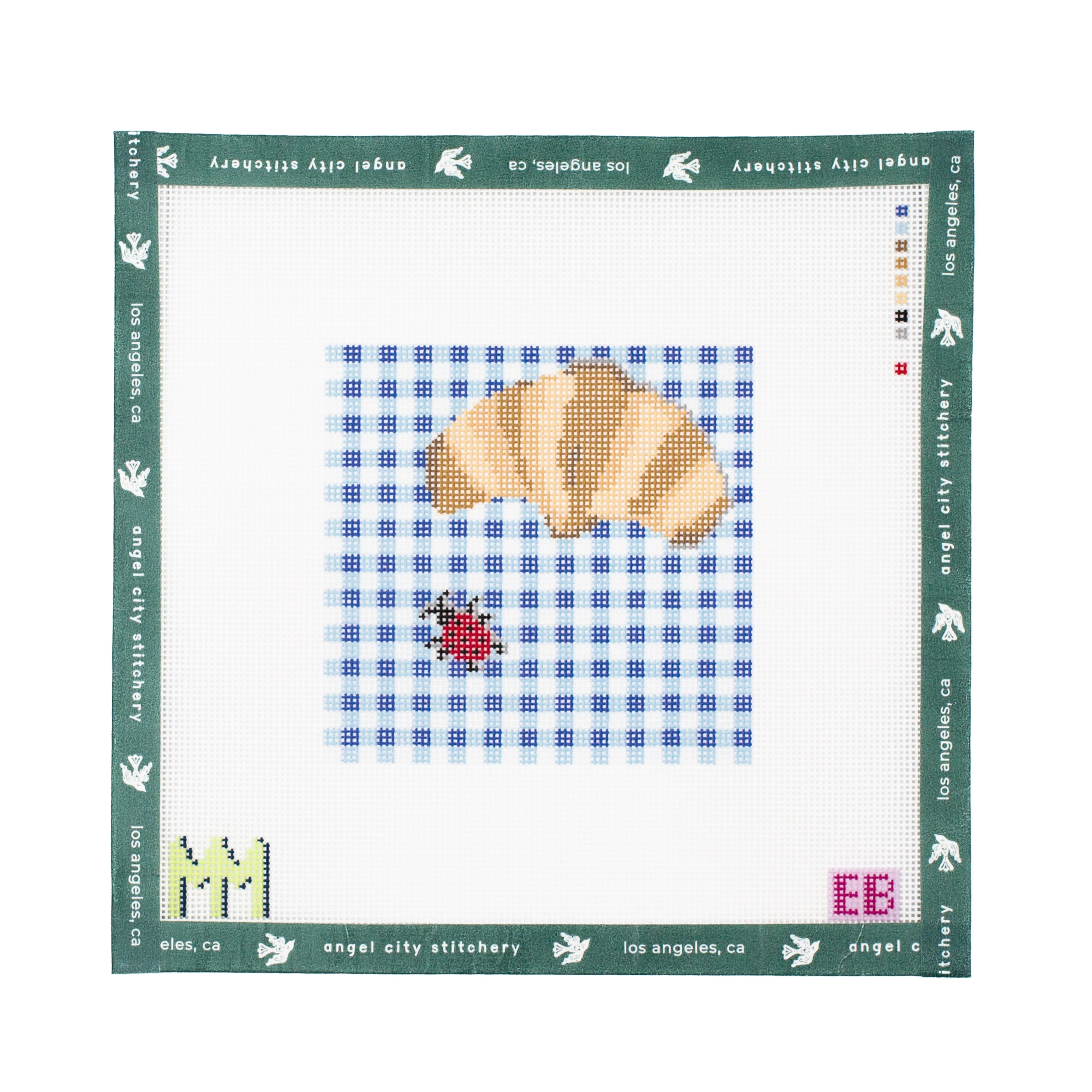 Croissant and Lady Bug Coaster