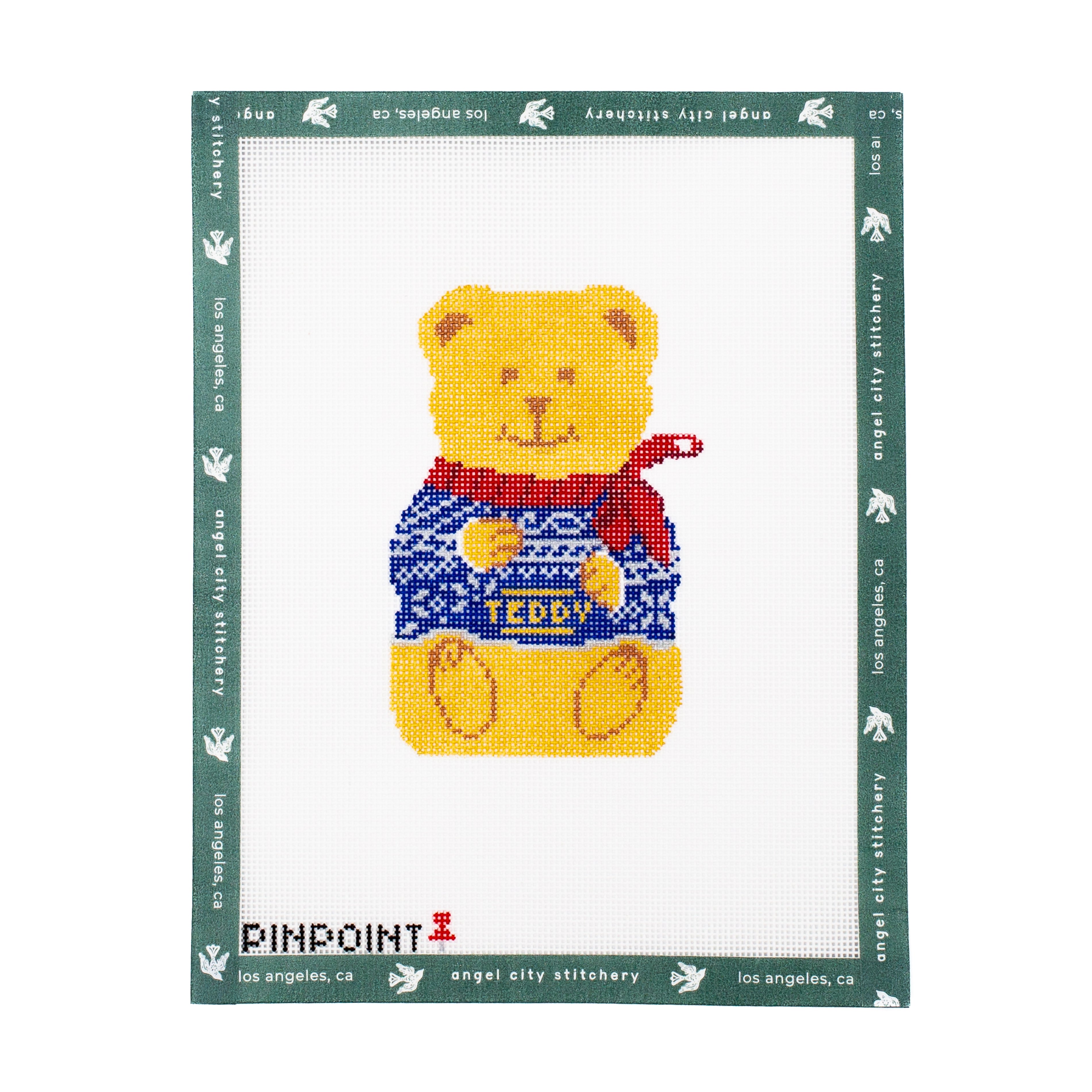 Chocolate Teddy Bear (Blue Sweater)