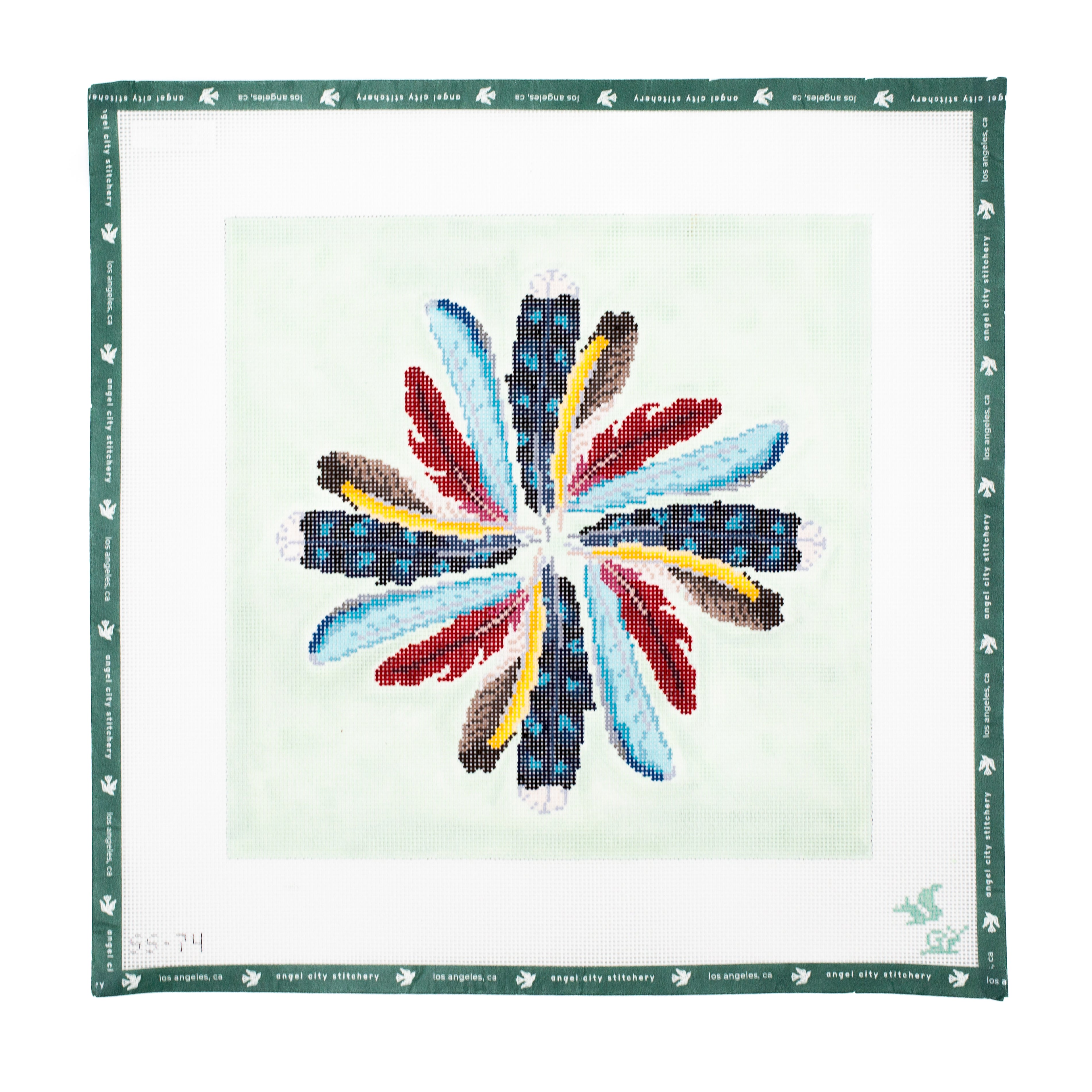 Backyard Feathers Pillow