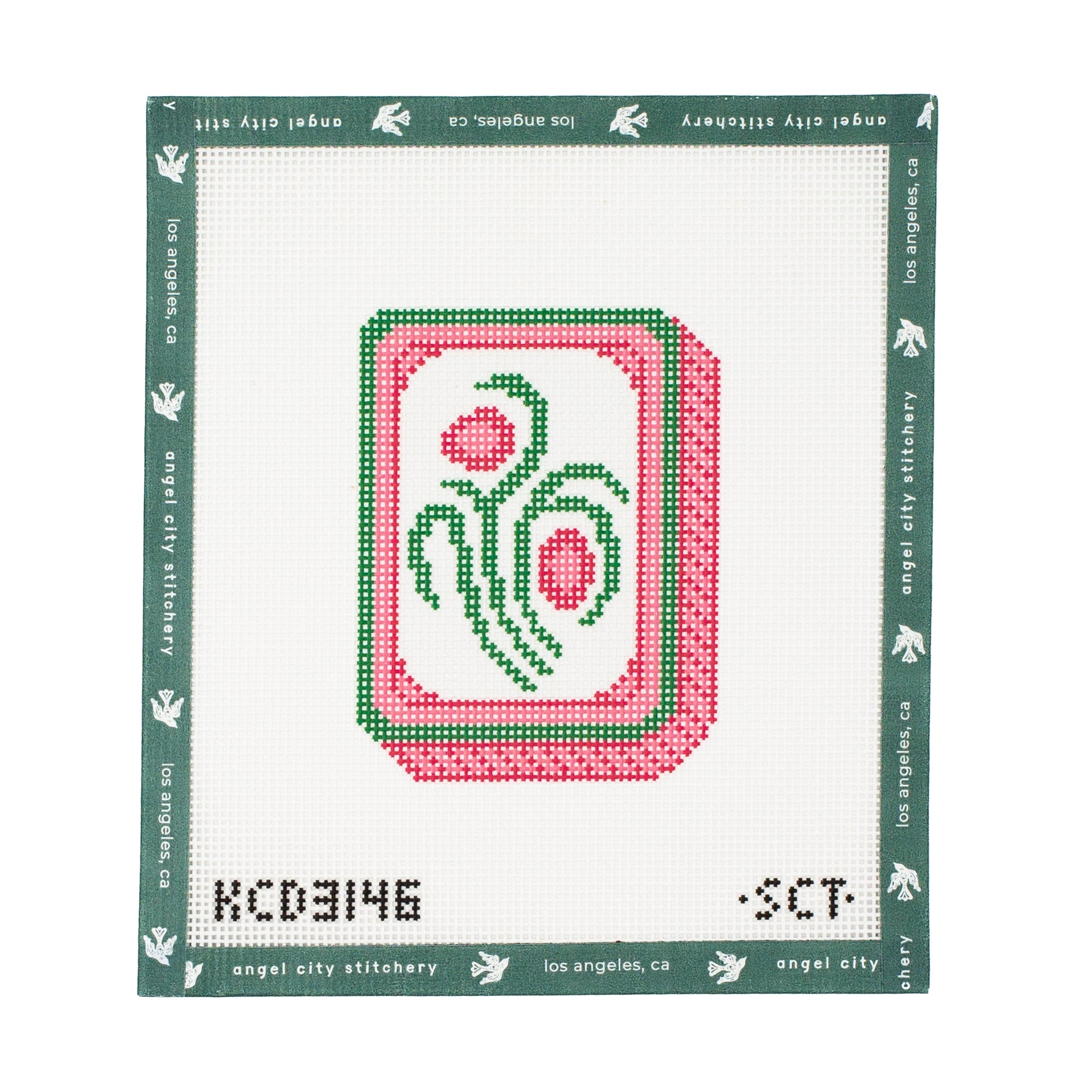 Pink Mahjong Flower Tile