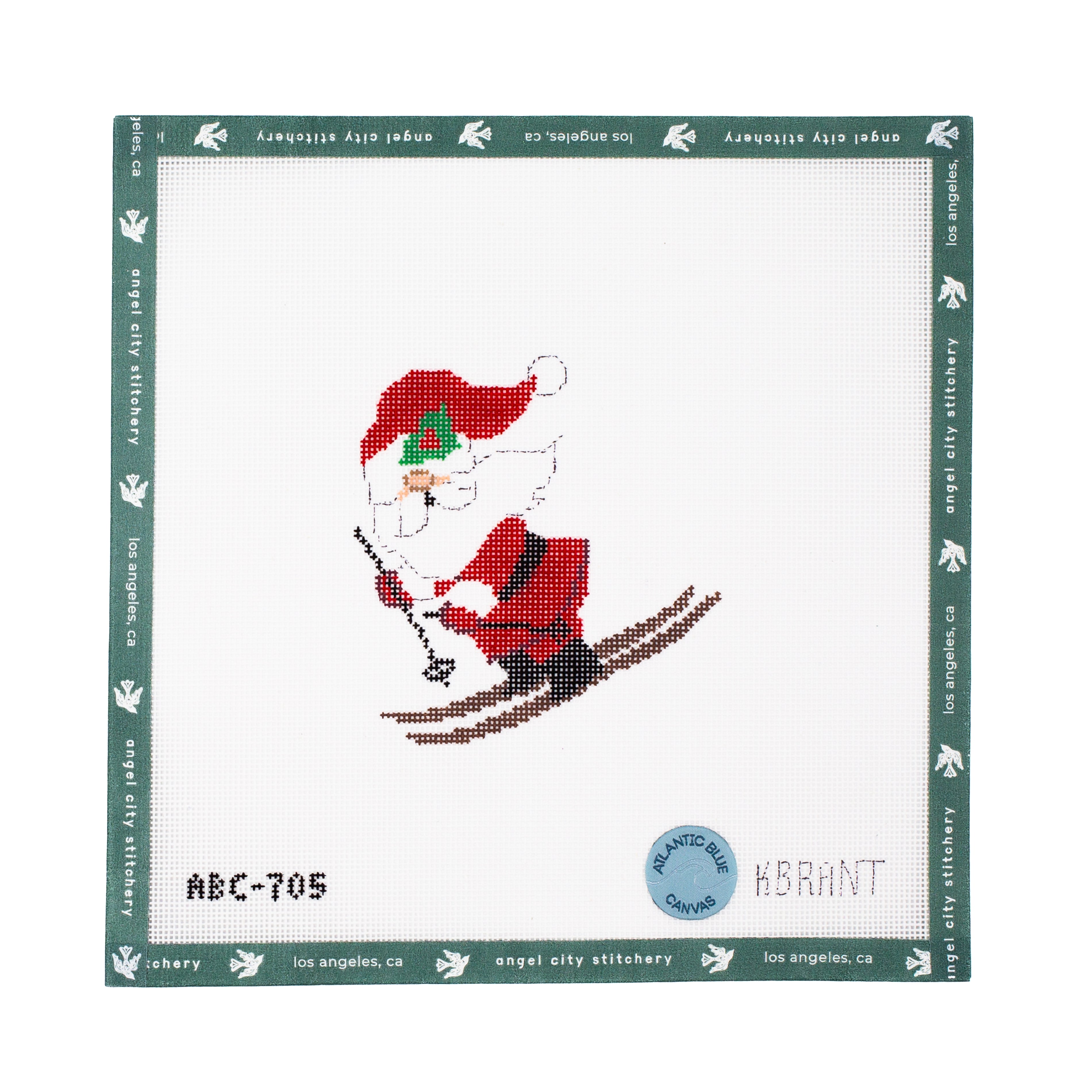 Skiing Santa