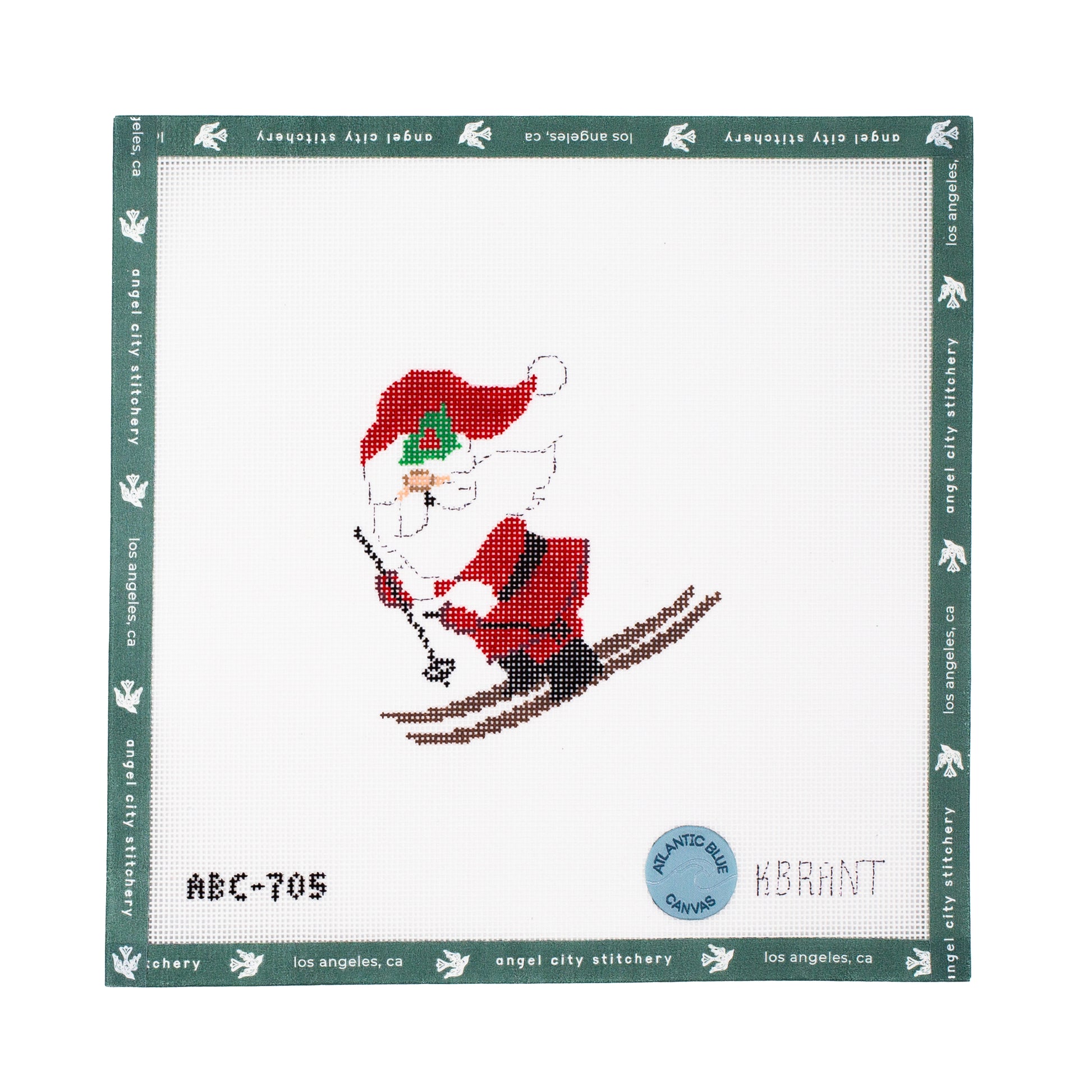 Skiing Santa