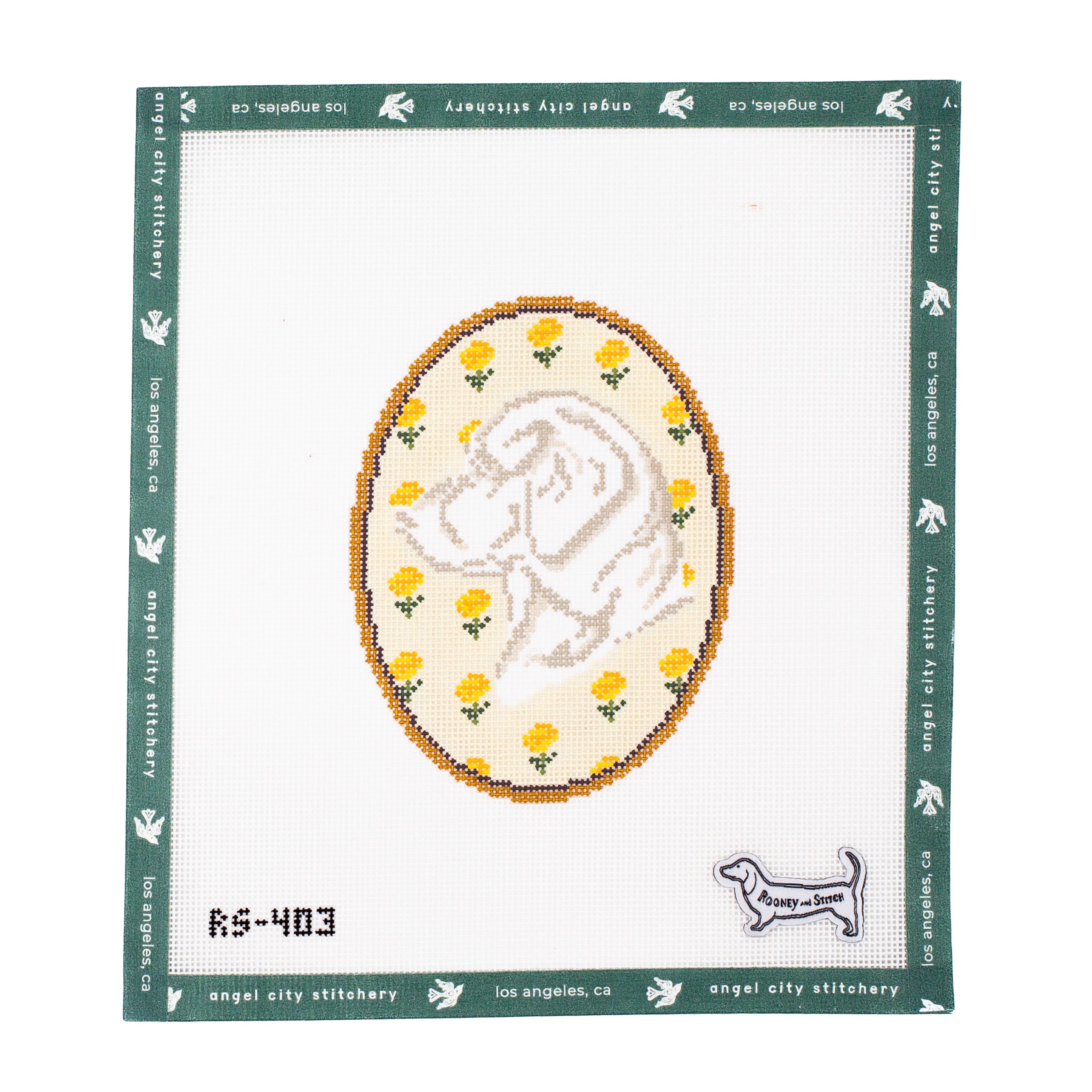 The Labrador Retriever Flower Cameo