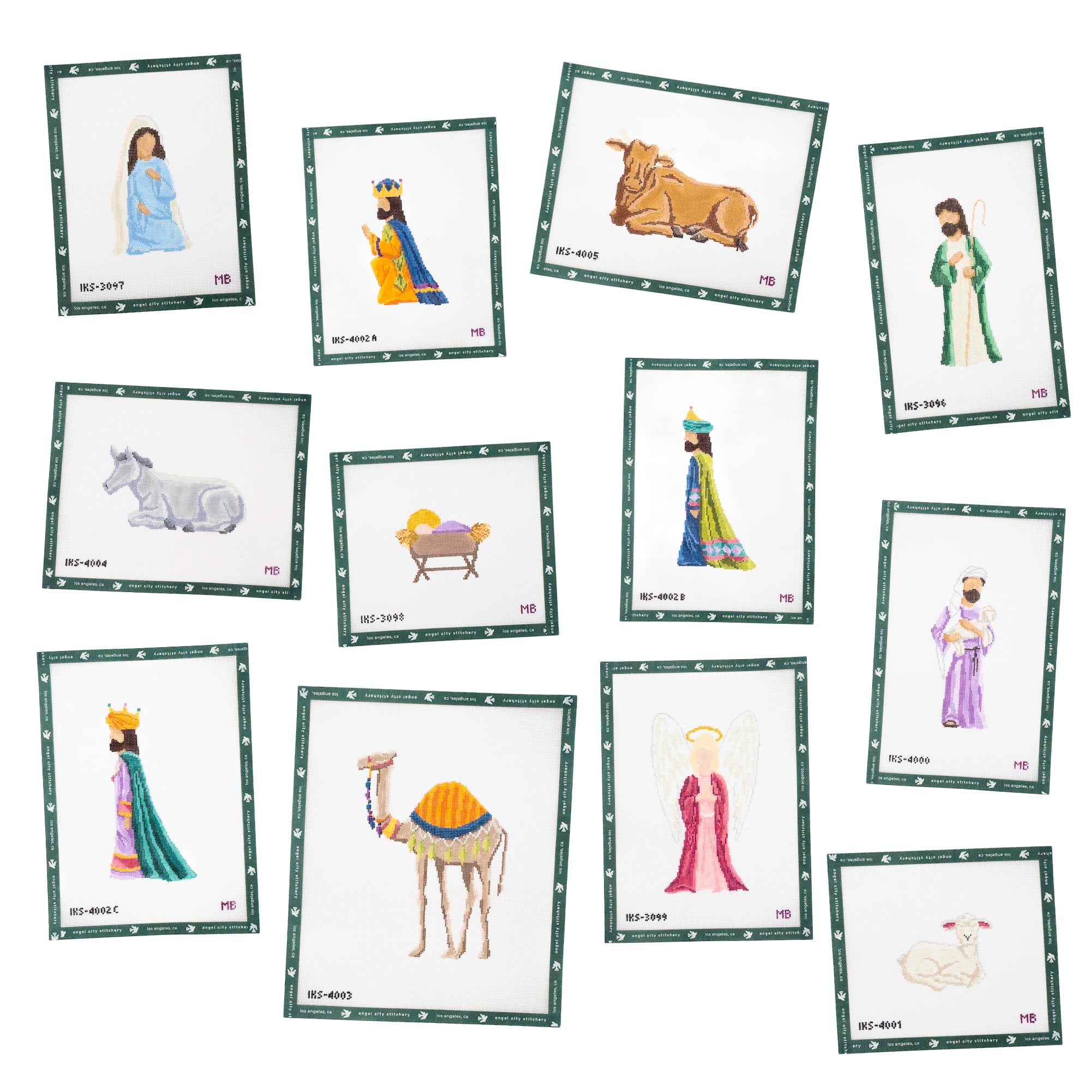 12 Canvas Nativity Bundle