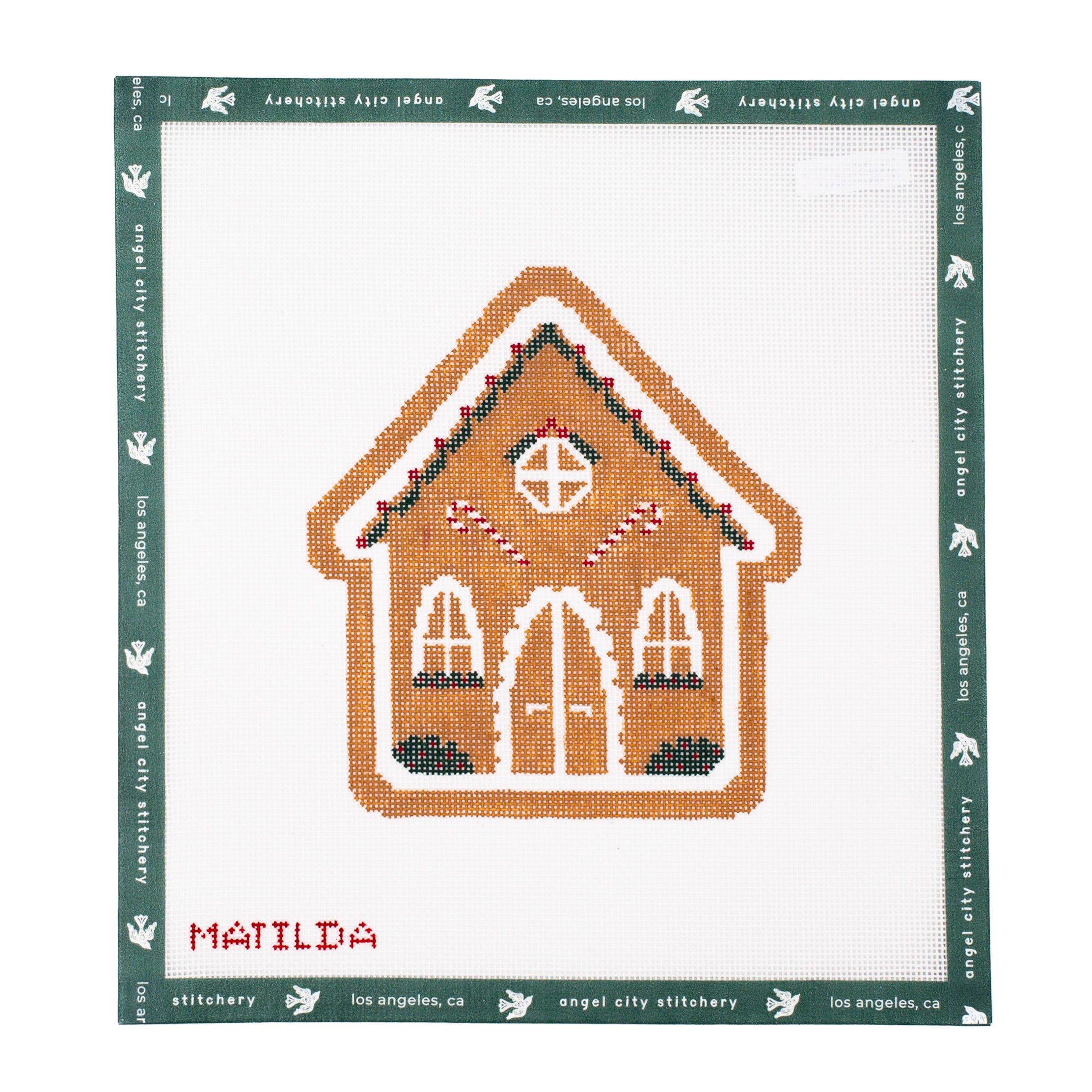 Gingerbread House with Holly