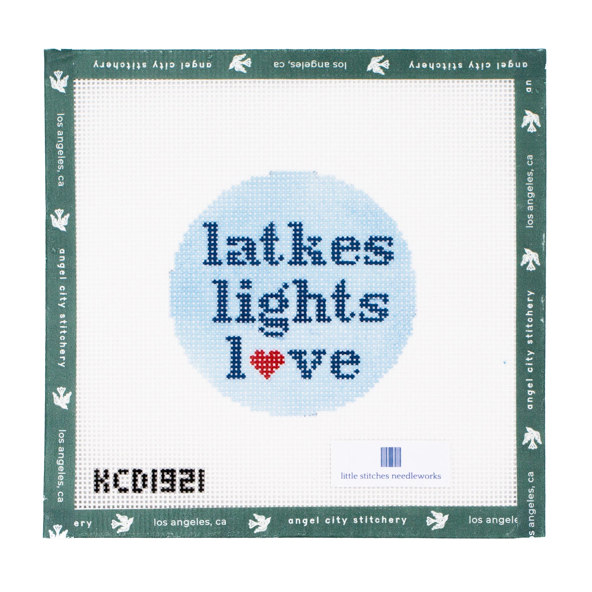 Latkes Lights Love Ornament