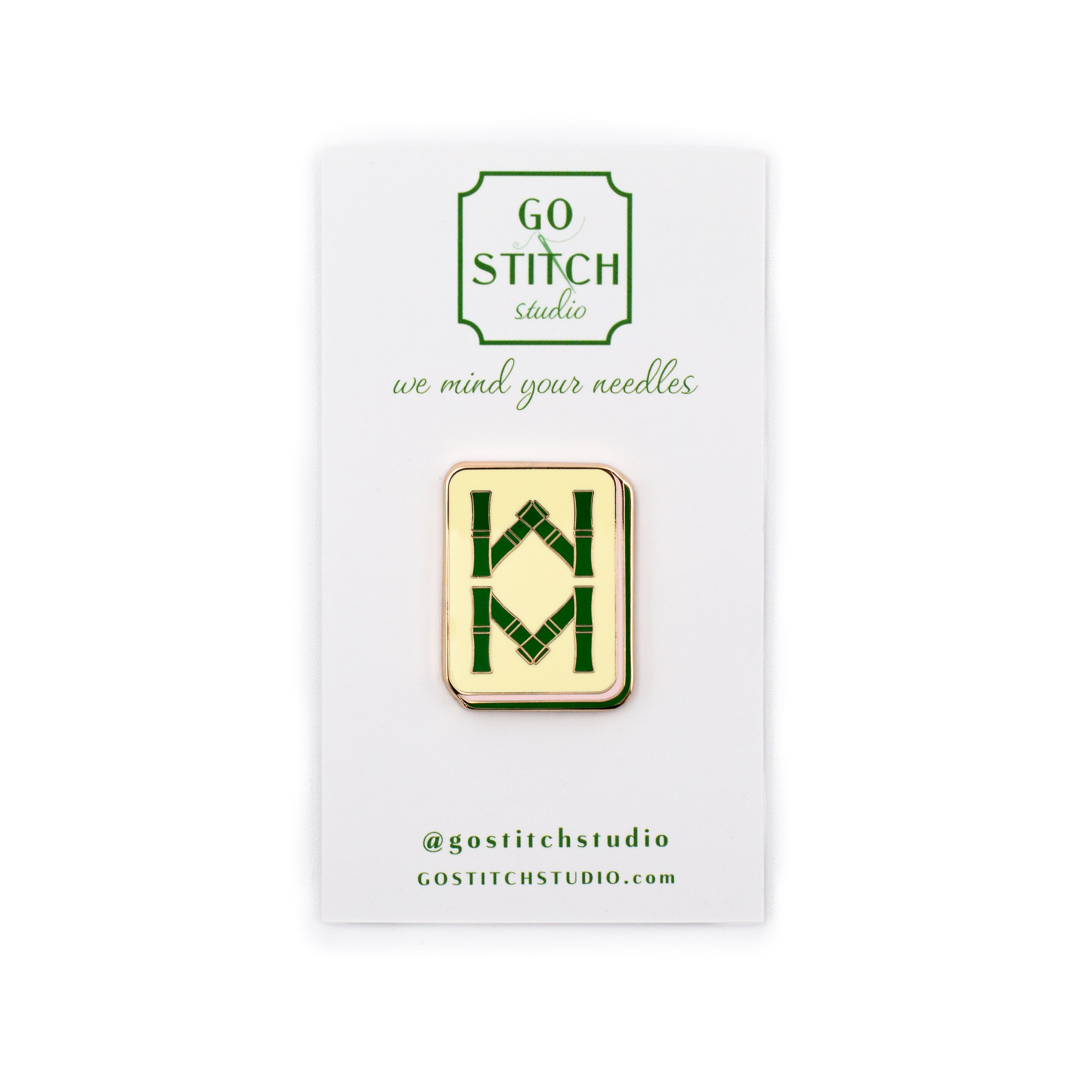 Bamboo Mahjong Tile Needle Minder