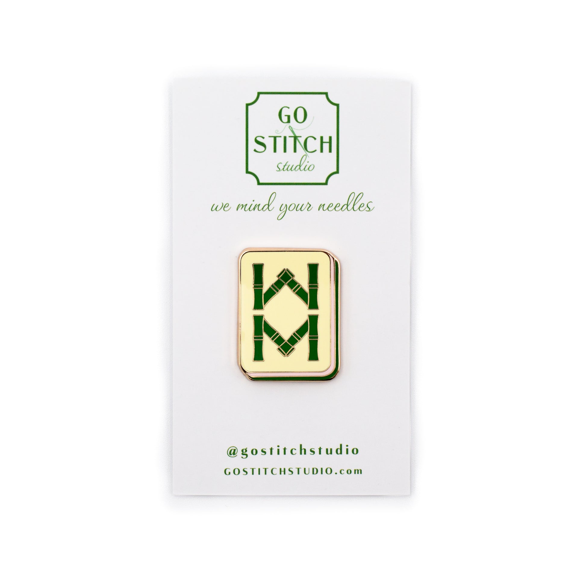 Bamboo Mahjong Tile Needle Minder