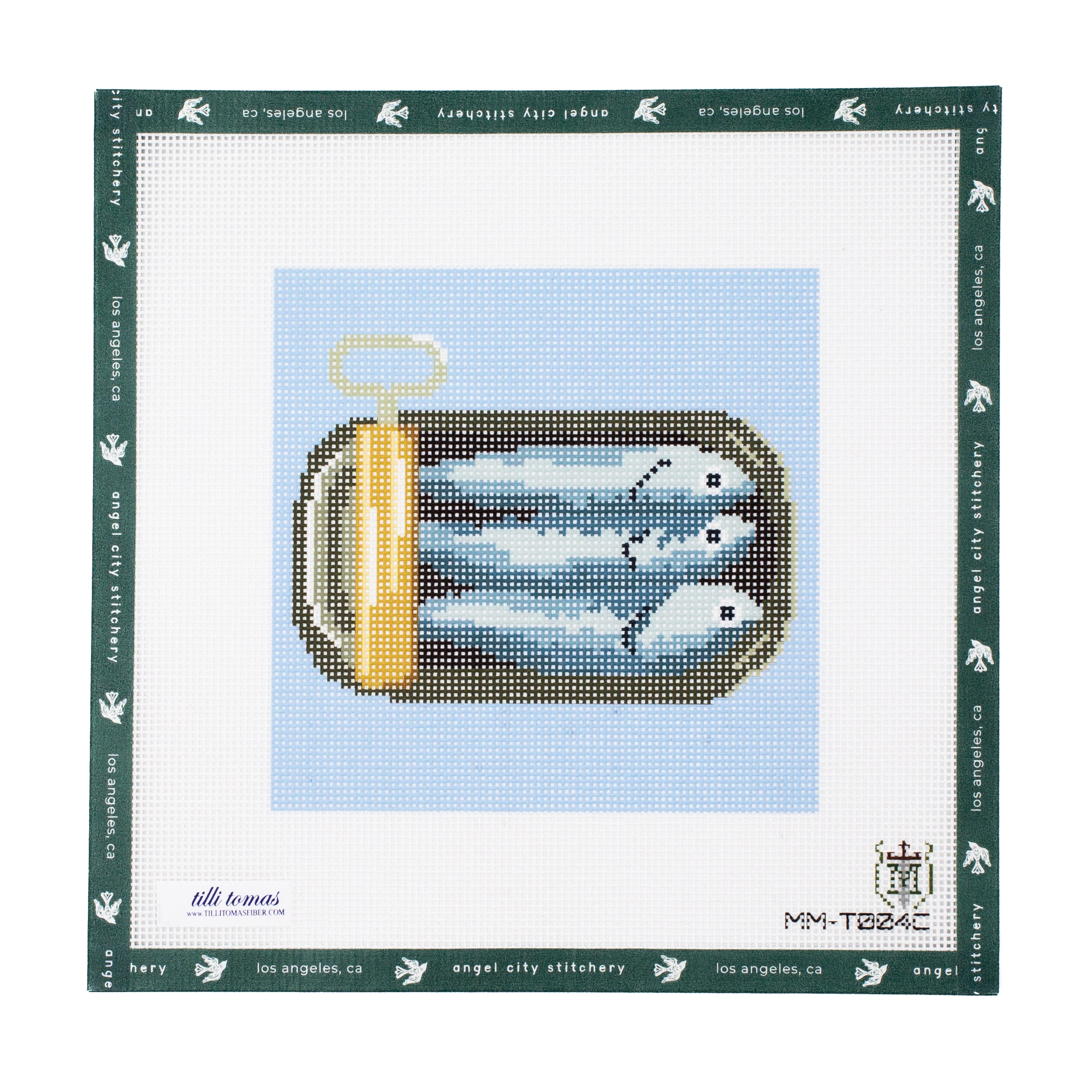 Sardines Blue Background