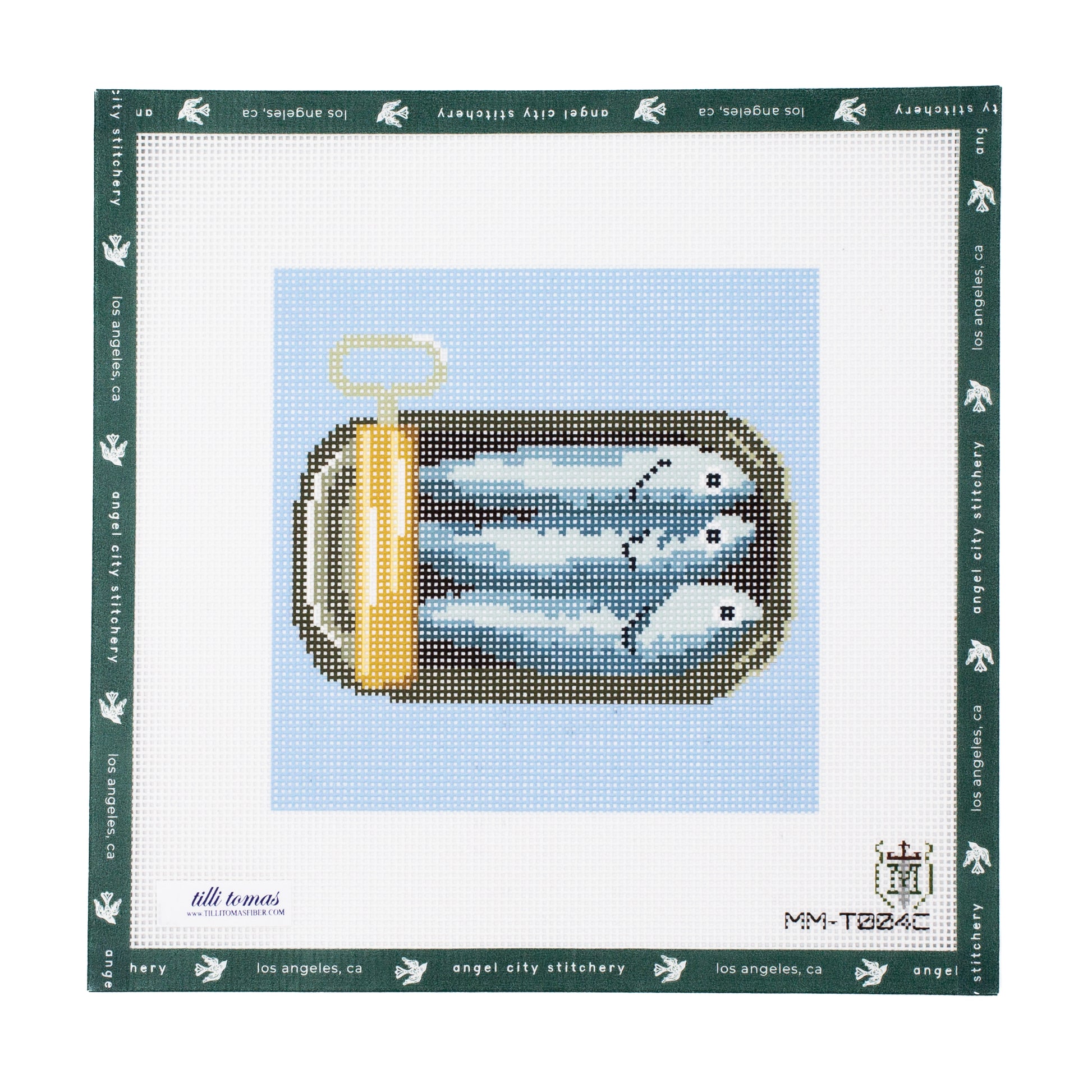 Sardines Blue Background