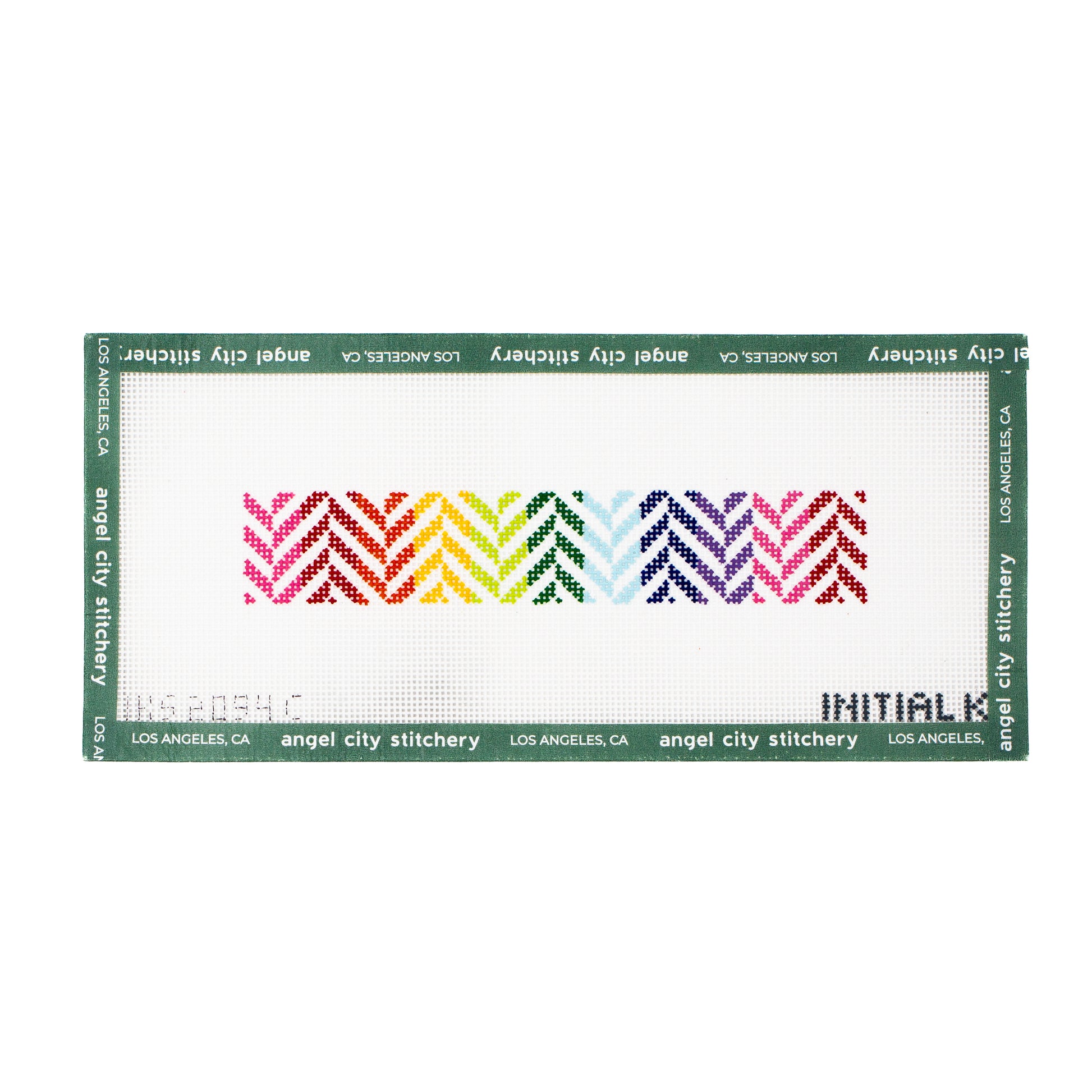 Rainbow Herringbone Fob