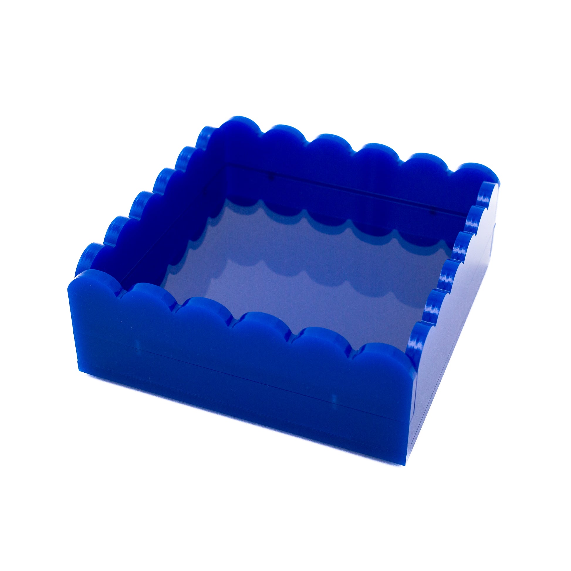 Scallop Acrylic Tray - 5" Square