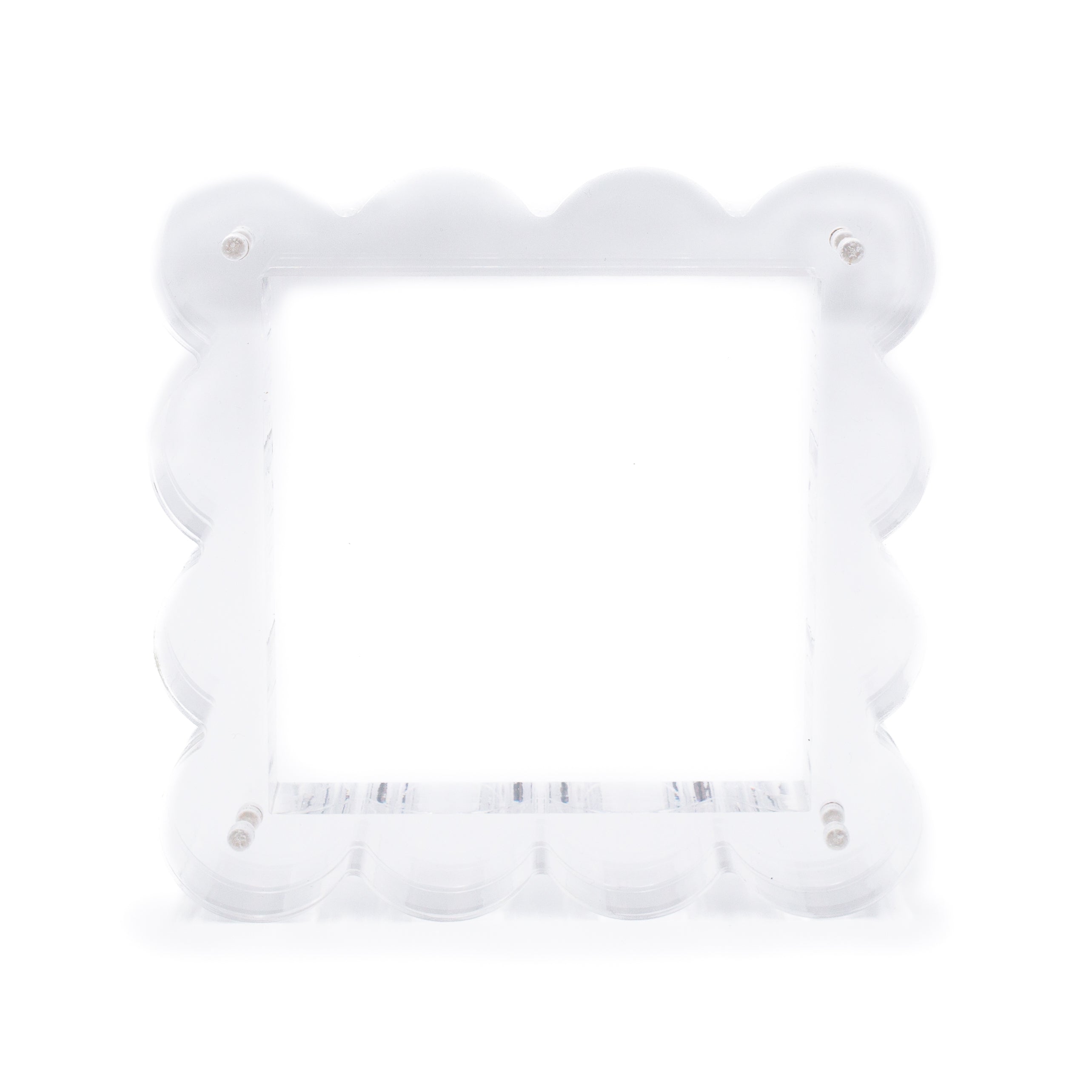 Scallop Acrylic Frame - 4" Square