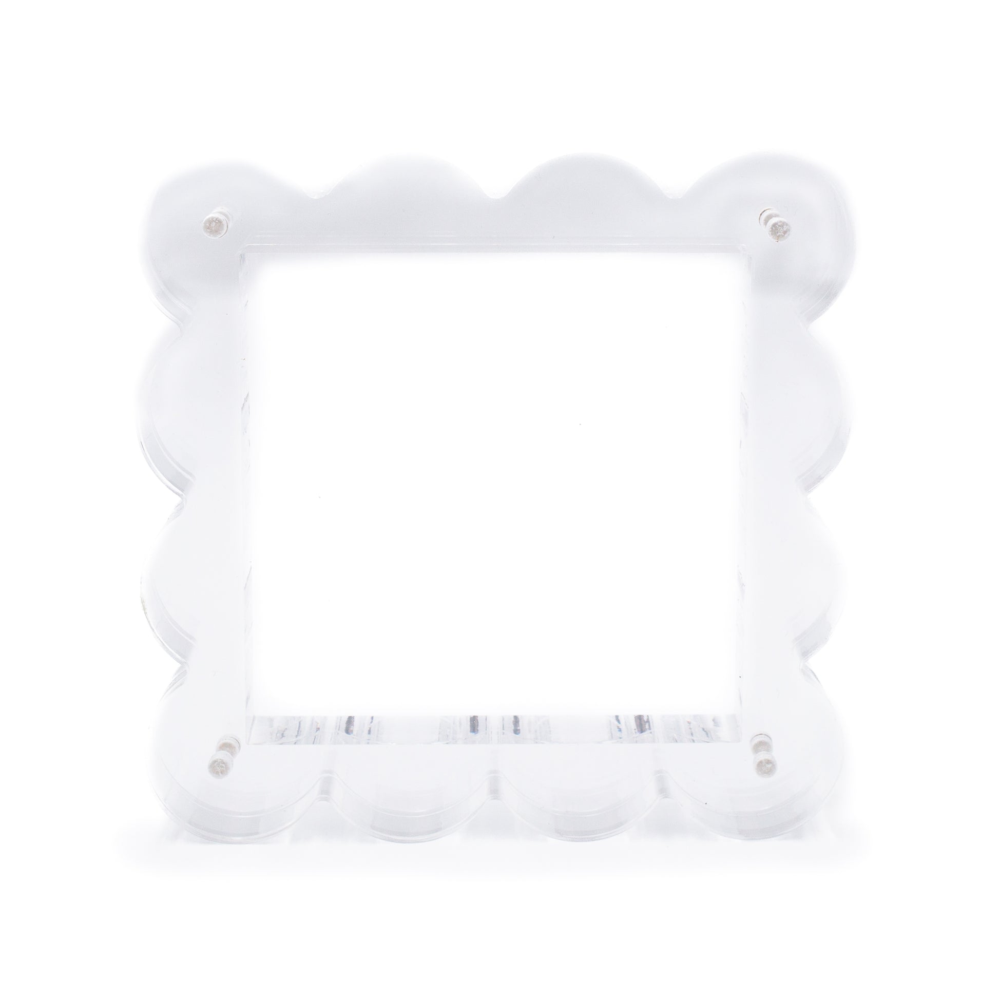 Scallop Acrylic Frame - 4" Square