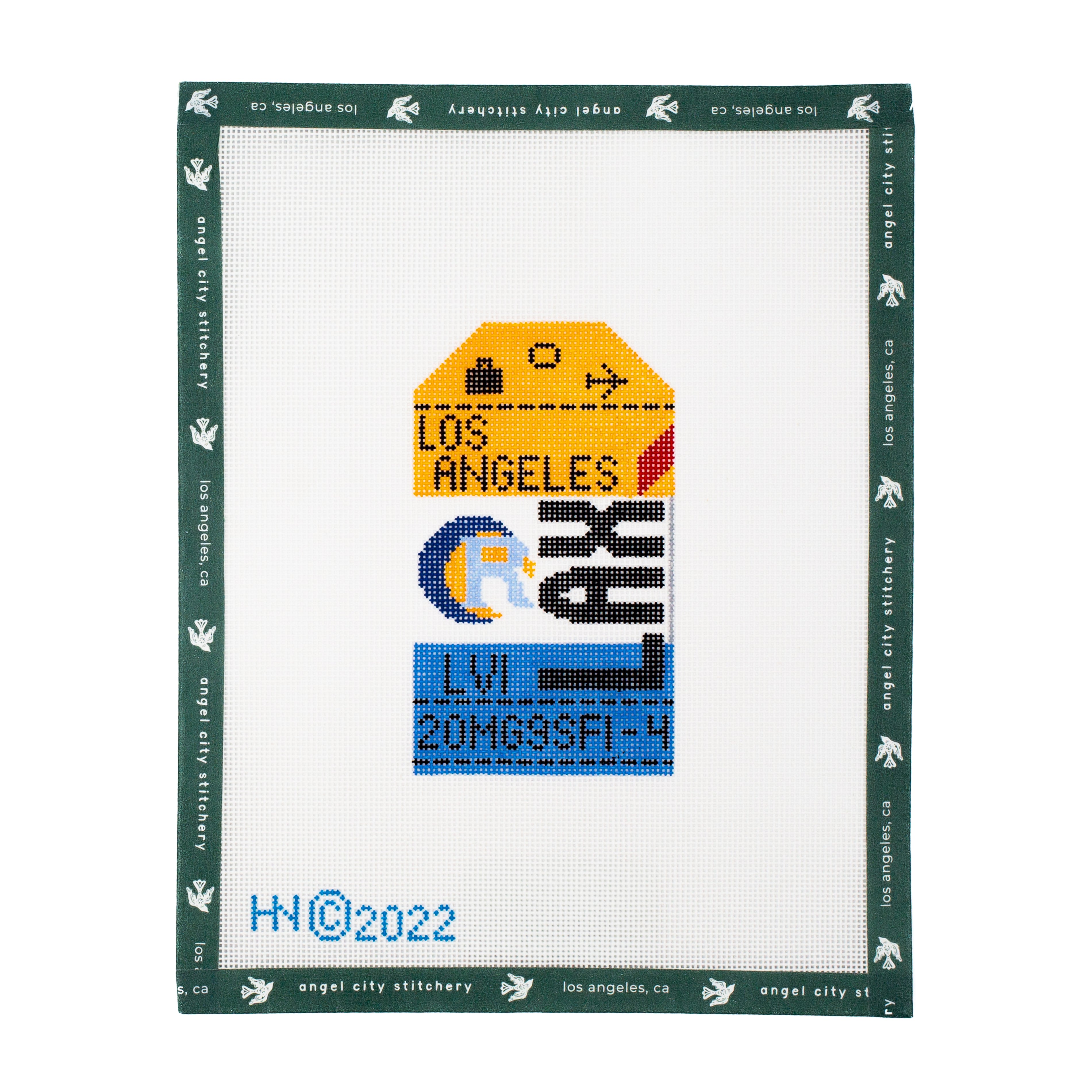 Los Angeles Super Bowl Retro Travel Tag
