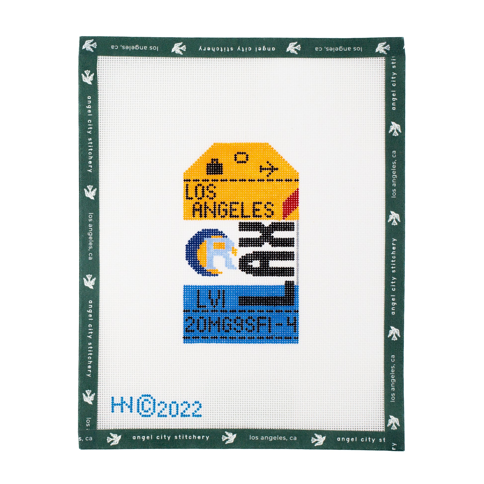 Los Angeles Super Bowl Retro Travel Tag
