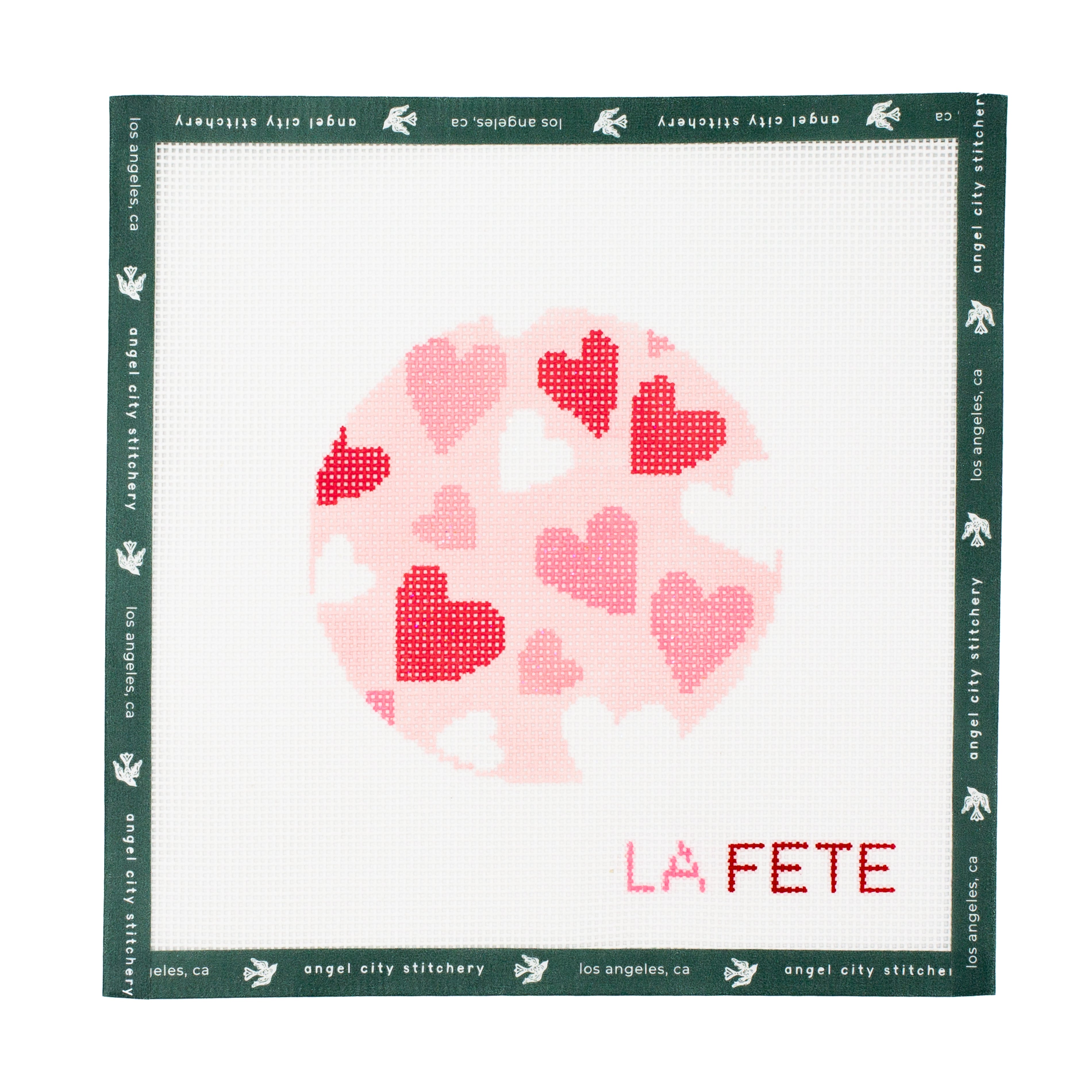 Heart Love Round with Glitter