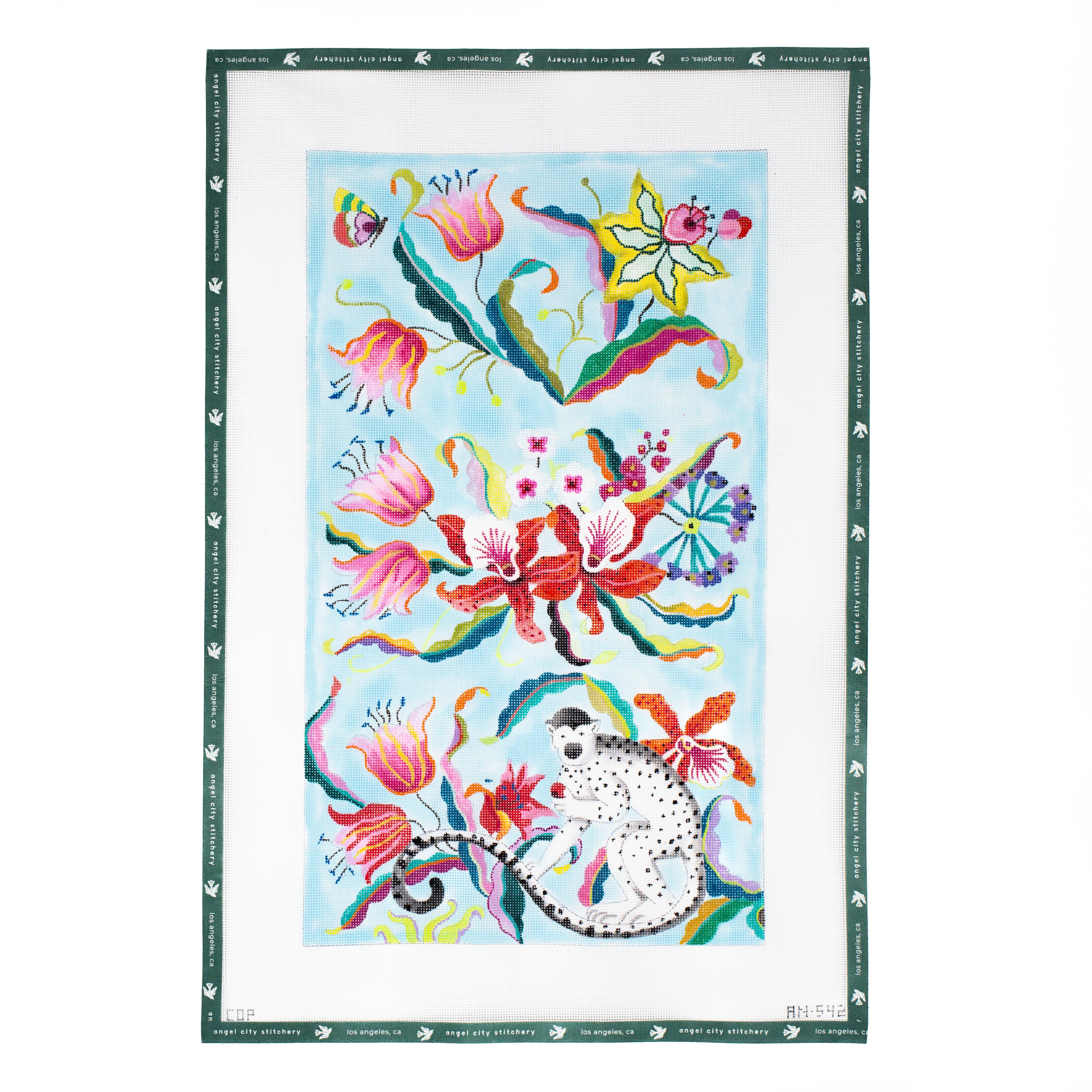 Monkey Floral Trifold Clutch (AN542)