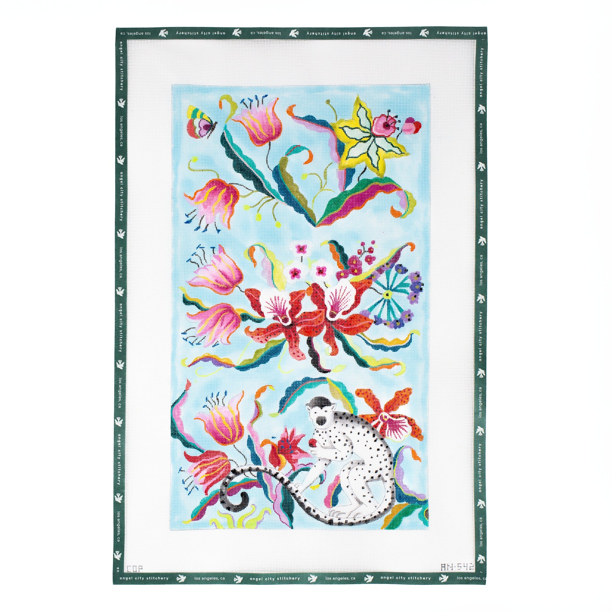 Monkey Floral Trifold Clutch (AN542)
