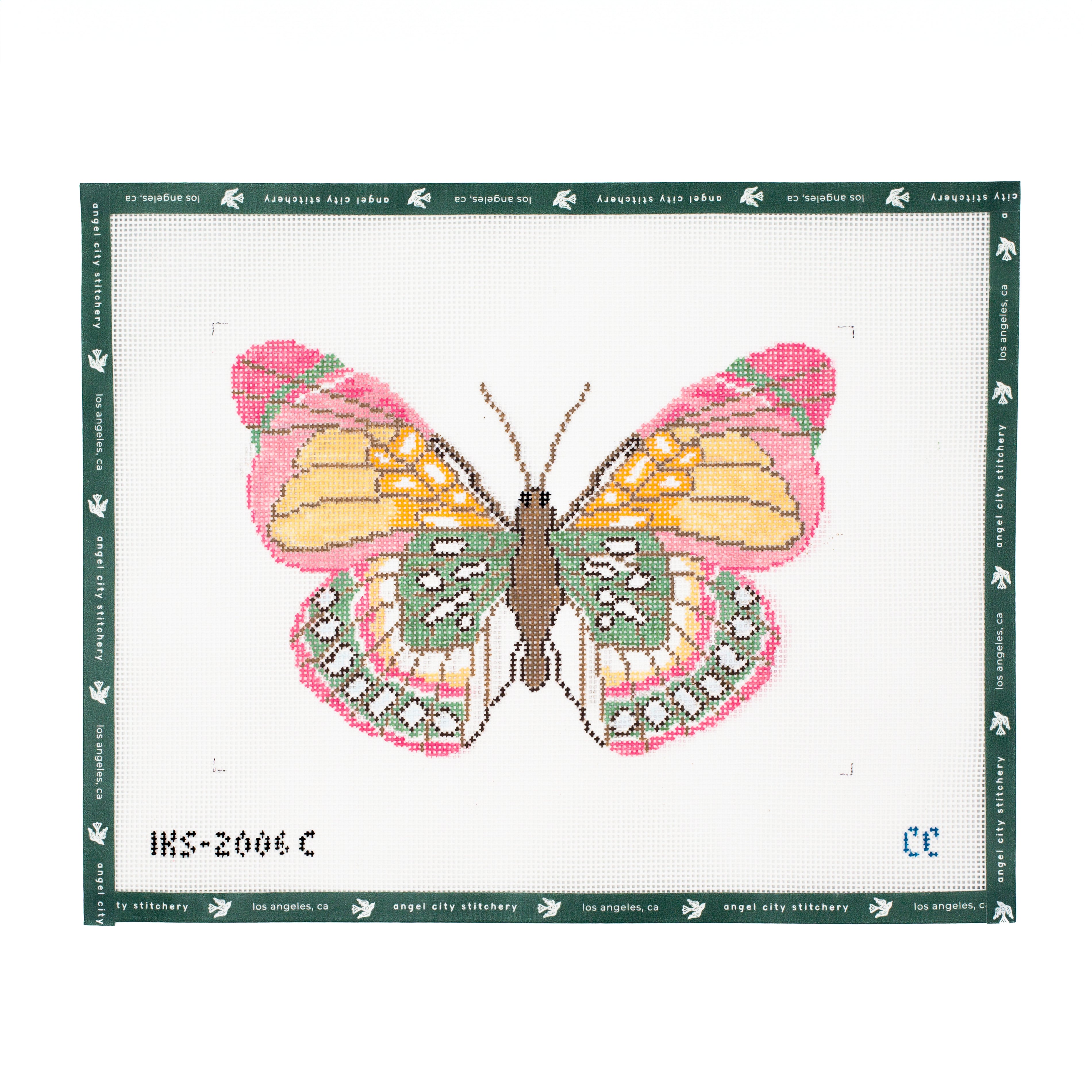 Large Butterfly (Pink/Green)