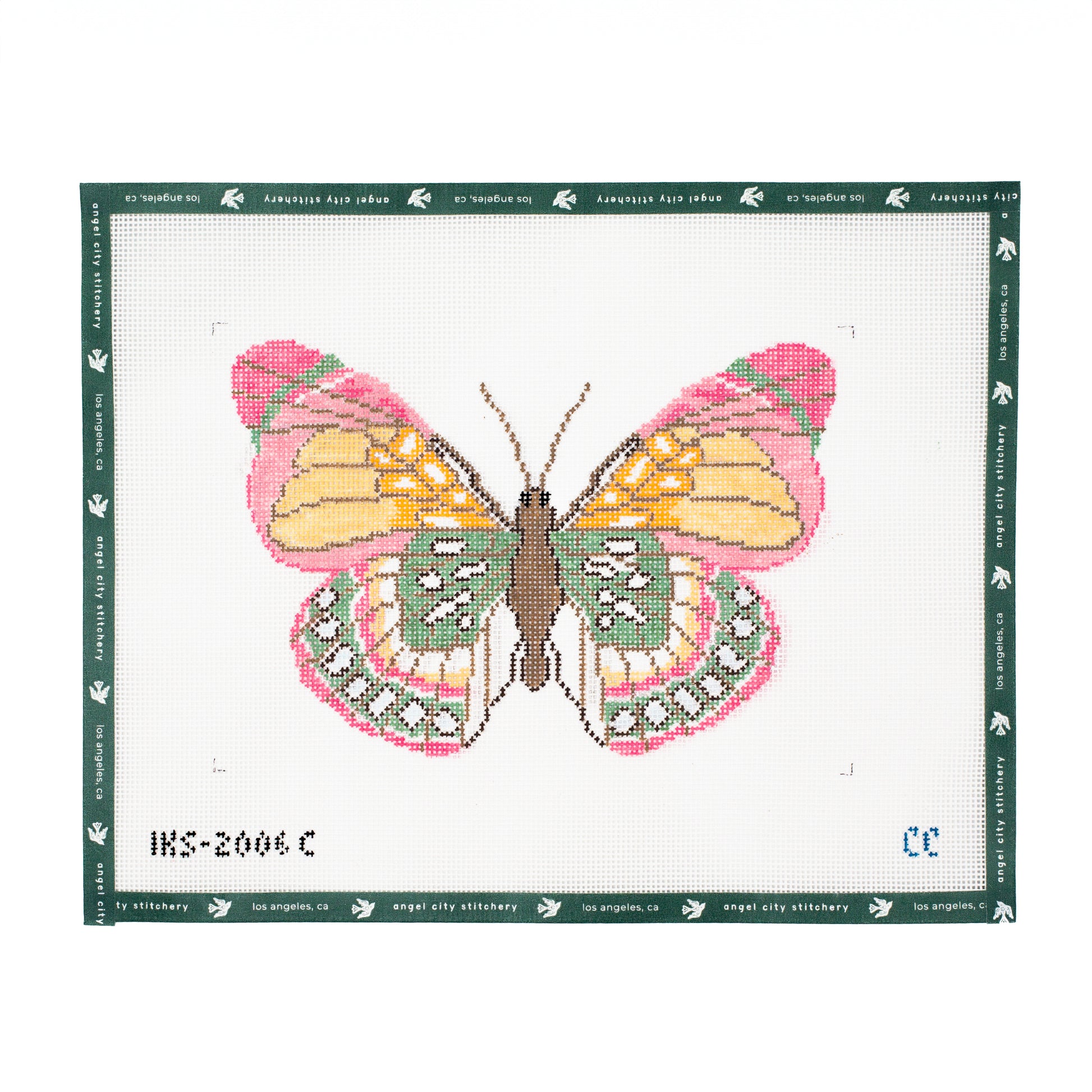 Large Butterfly (Pink/Green)