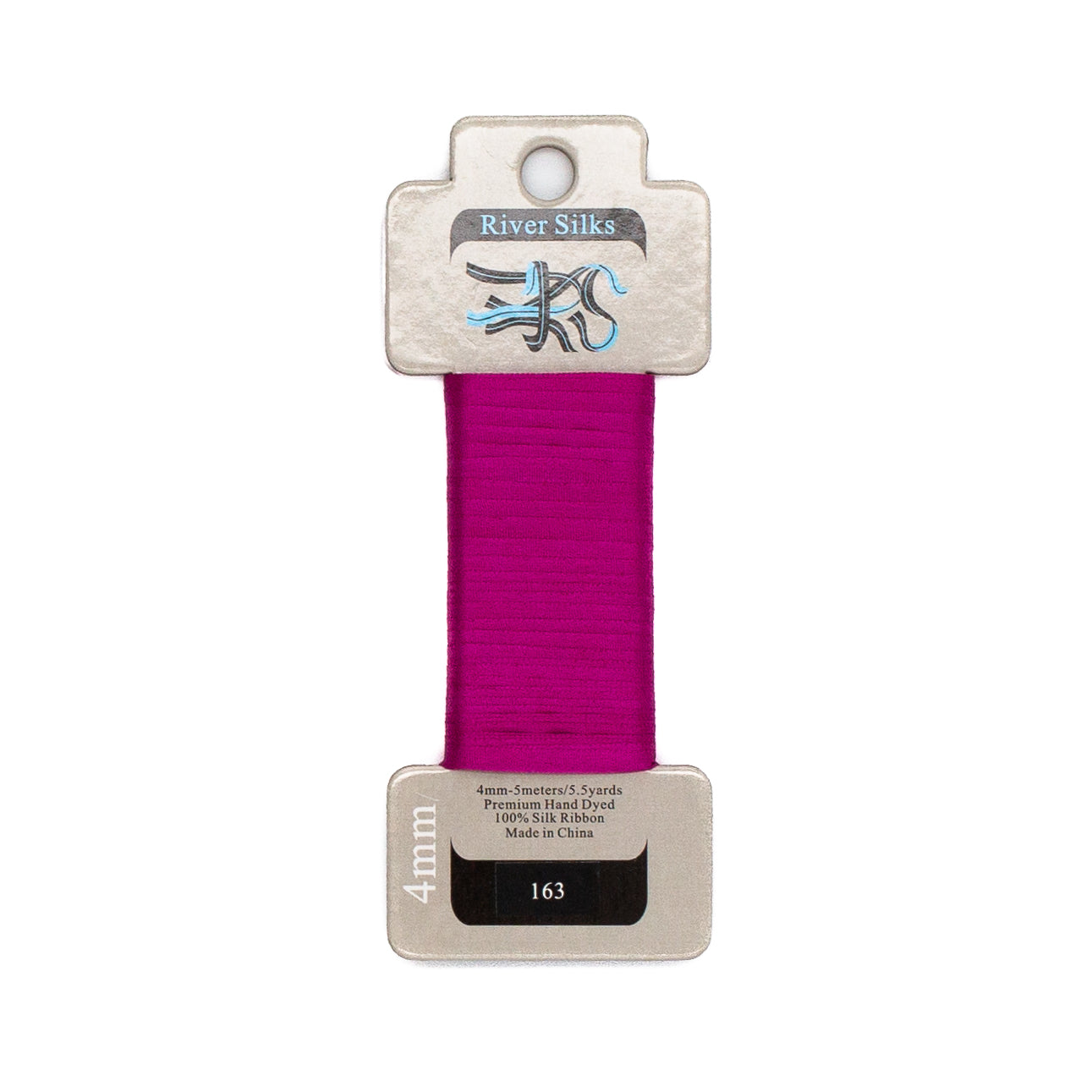 River Silks 4mm - 163 Fuchsia Red