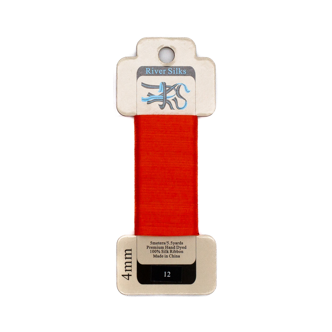 River Silks 4mm - 12 Flame