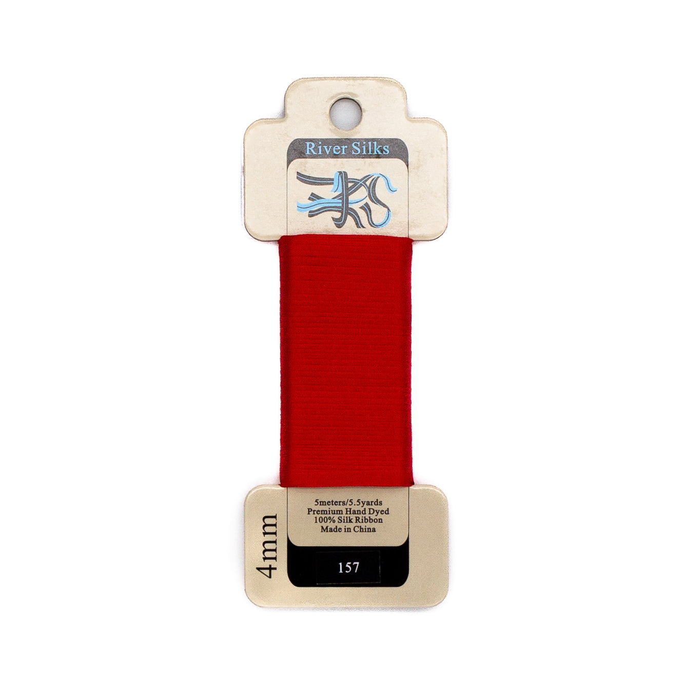 River Silks 4mm - 157 Flame Scarlet