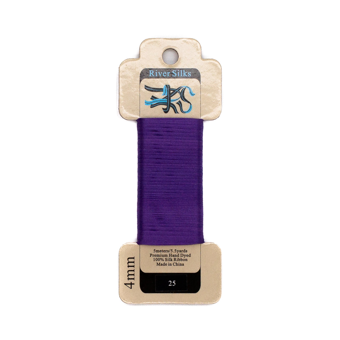 River Silks 4mm - 25 Deep Lavender