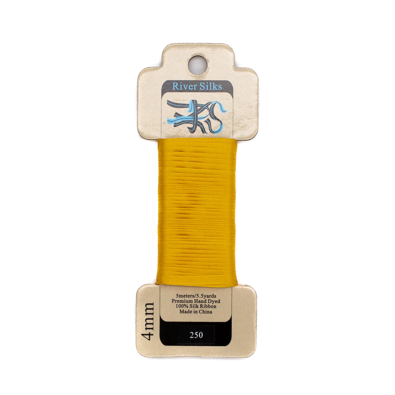 River Silks 4mm - 250 Septra Yellow