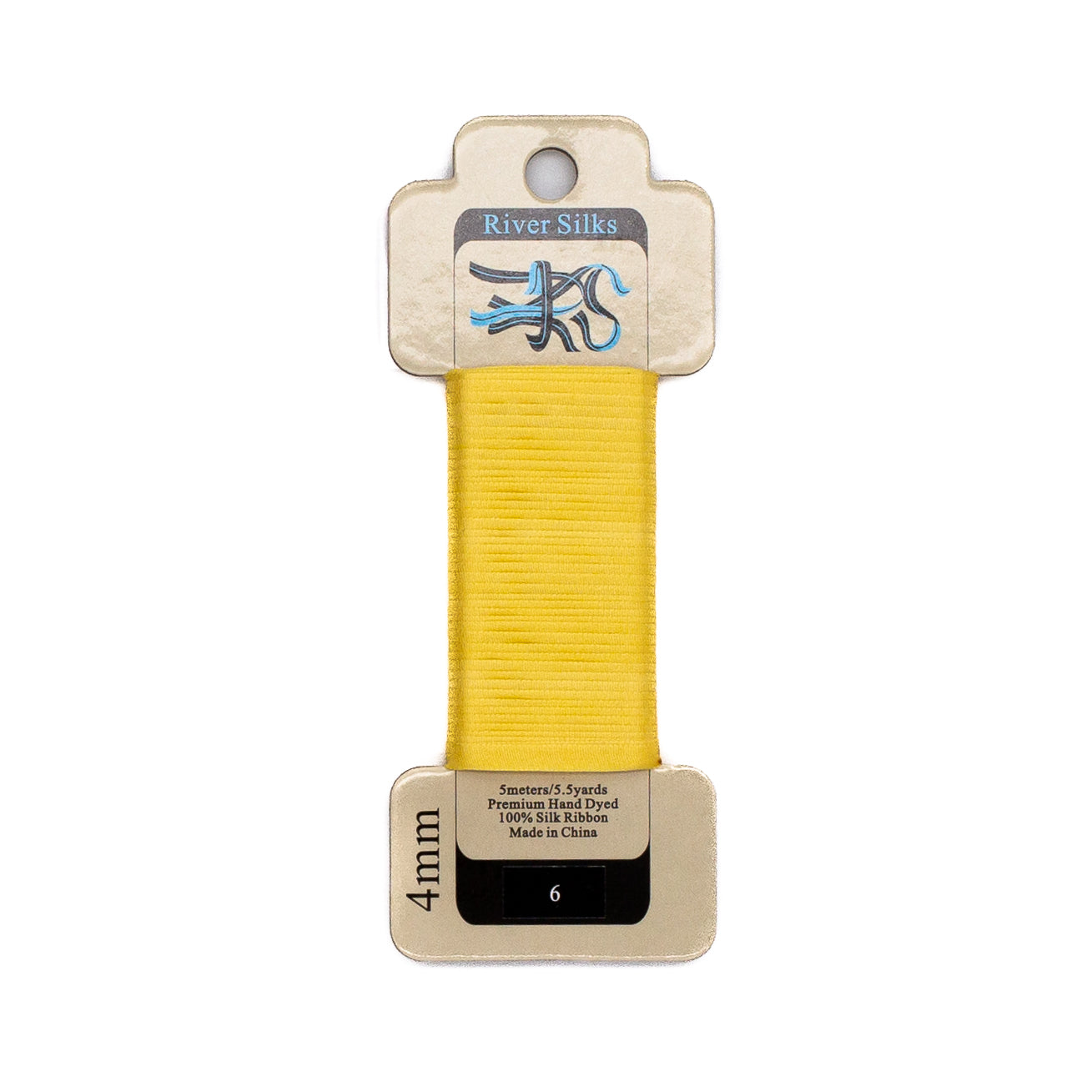 River Silks 4mm - 6 Aspen Gold