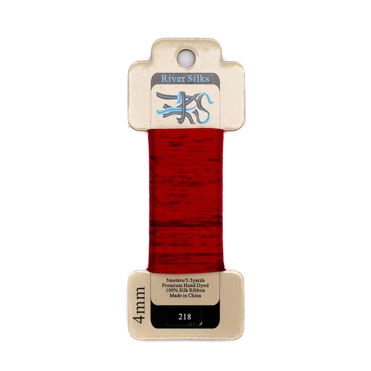 River Silks 4mm - 218 Overdyed Chinese Red