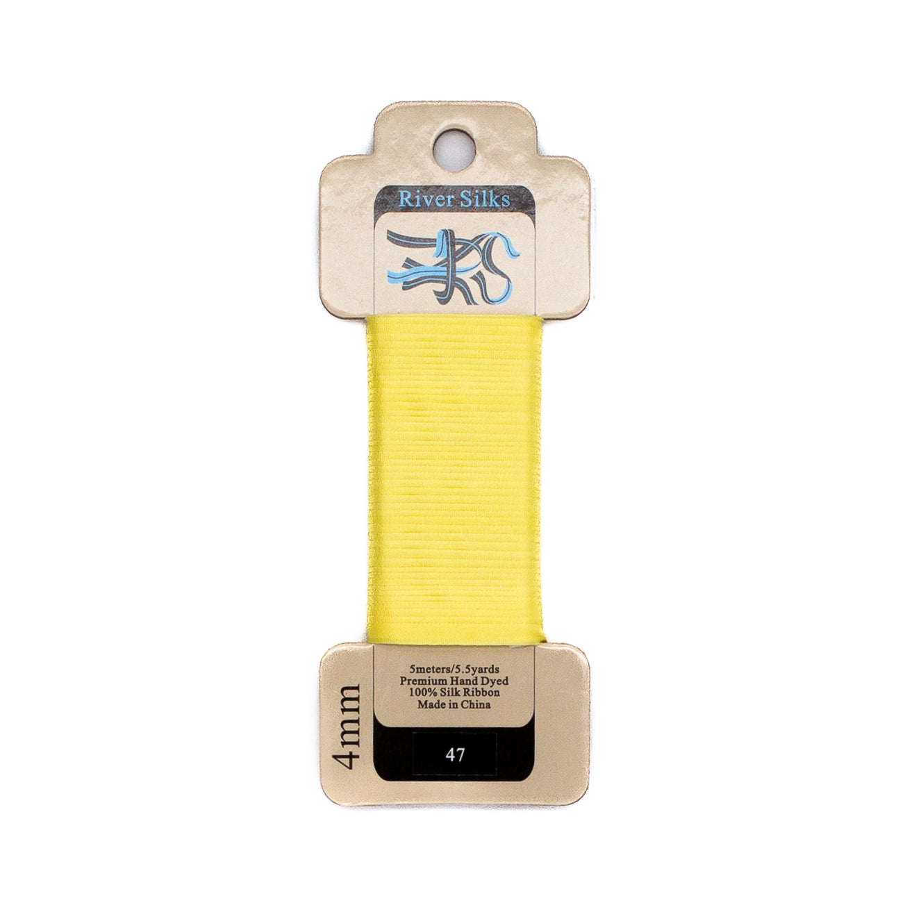 River Silks 4mm - 47 Yellow Cream