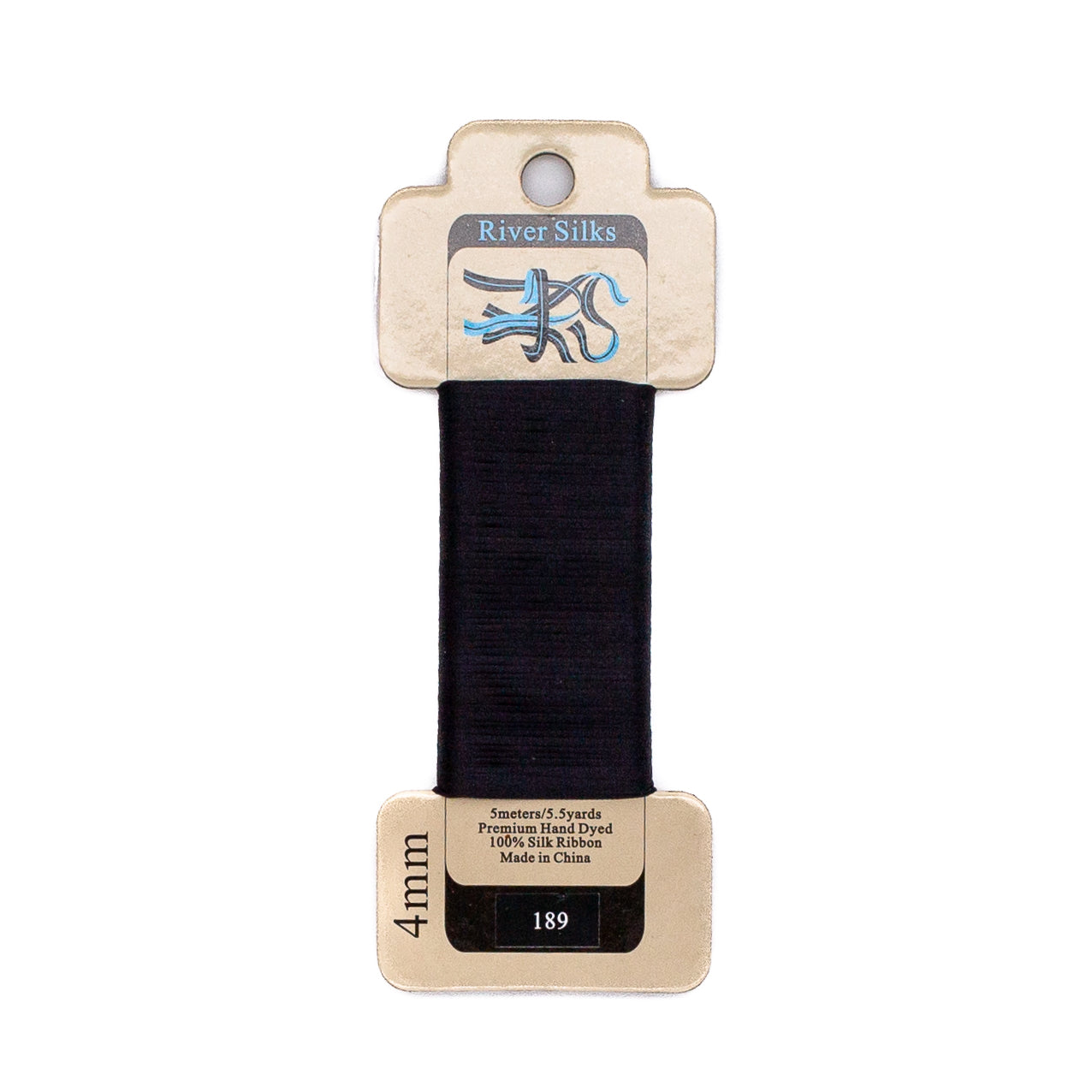 River Silks 4mm - 189 Licorice