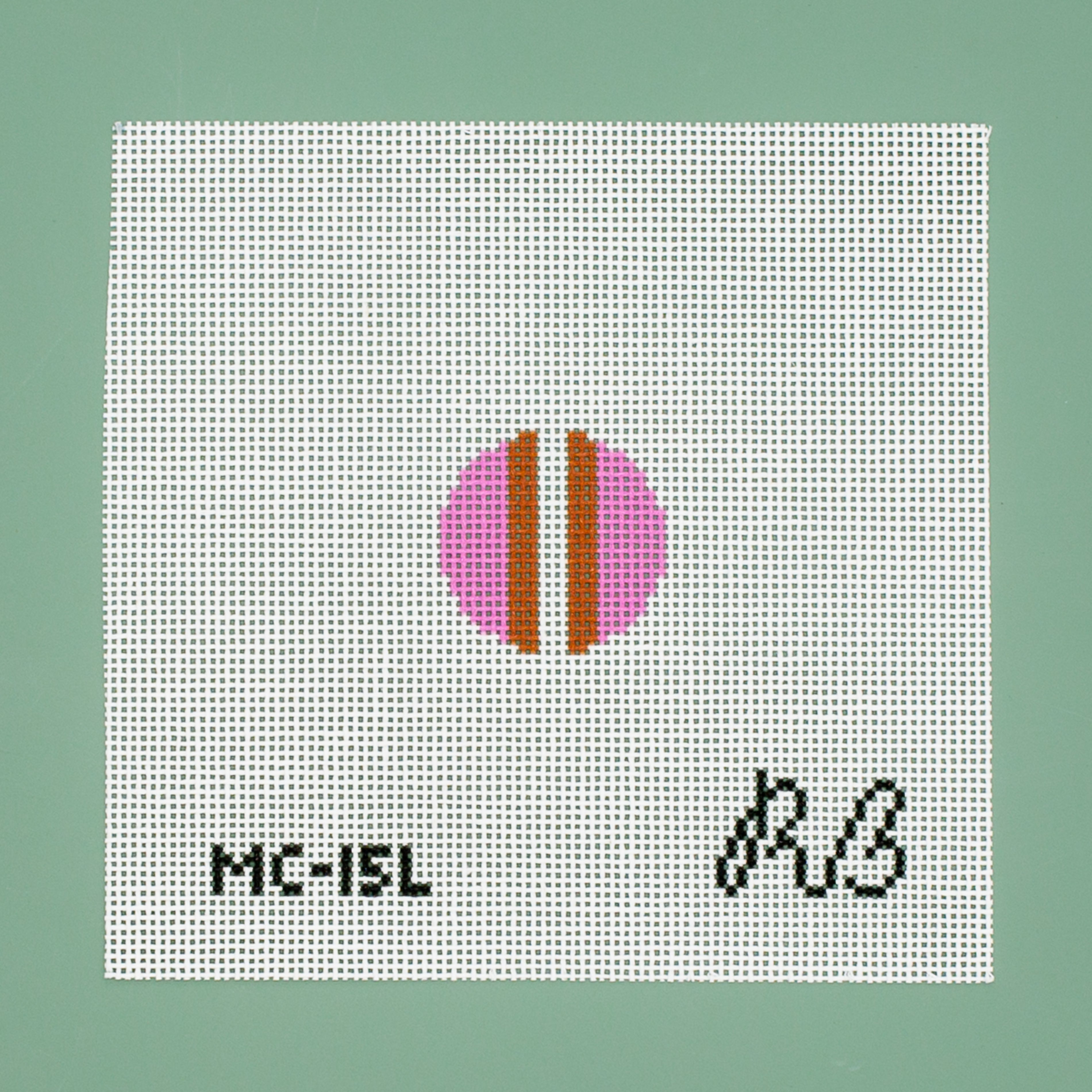 Mini Simple Stripes (Camel & Lavender)