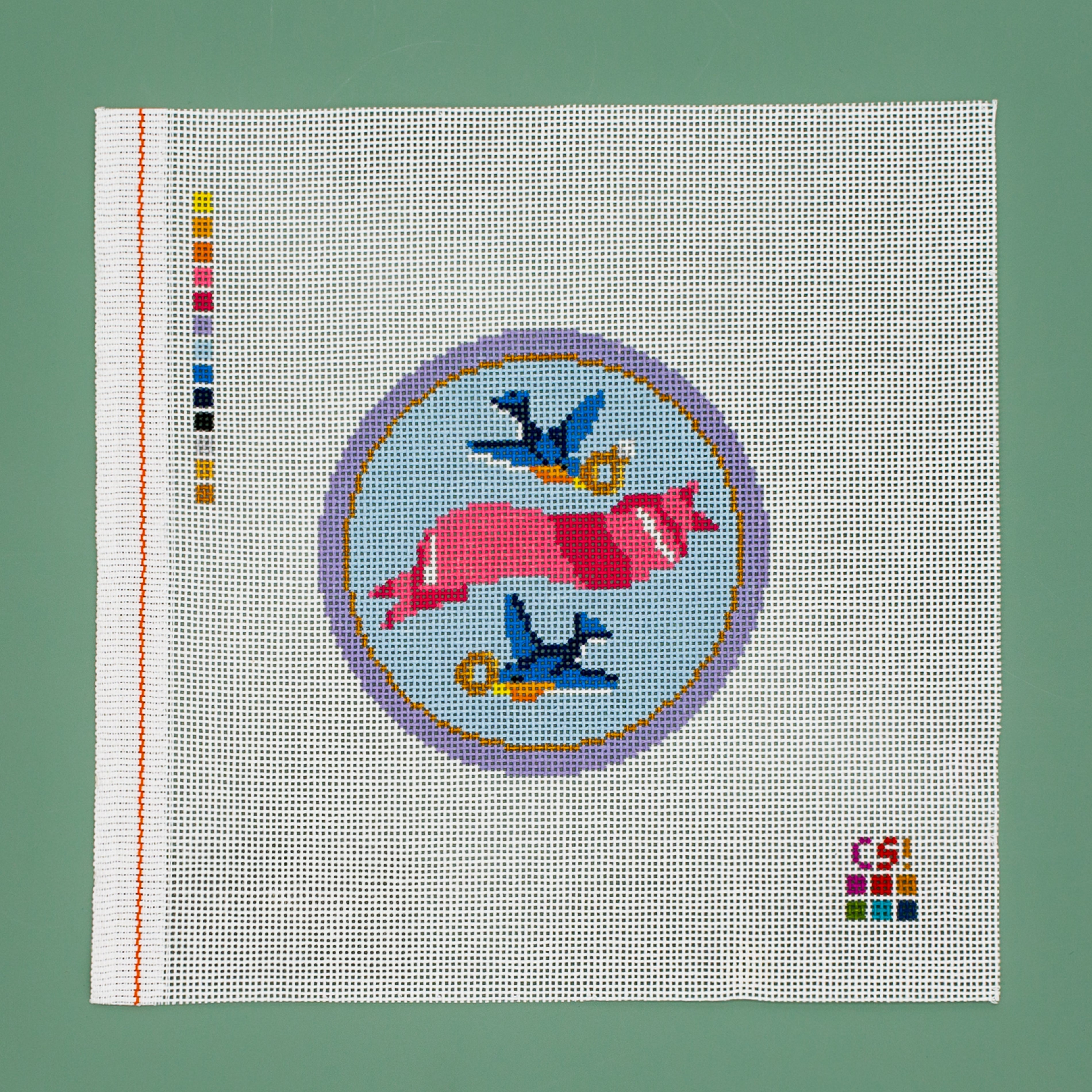 Love Birds Round (Blank)