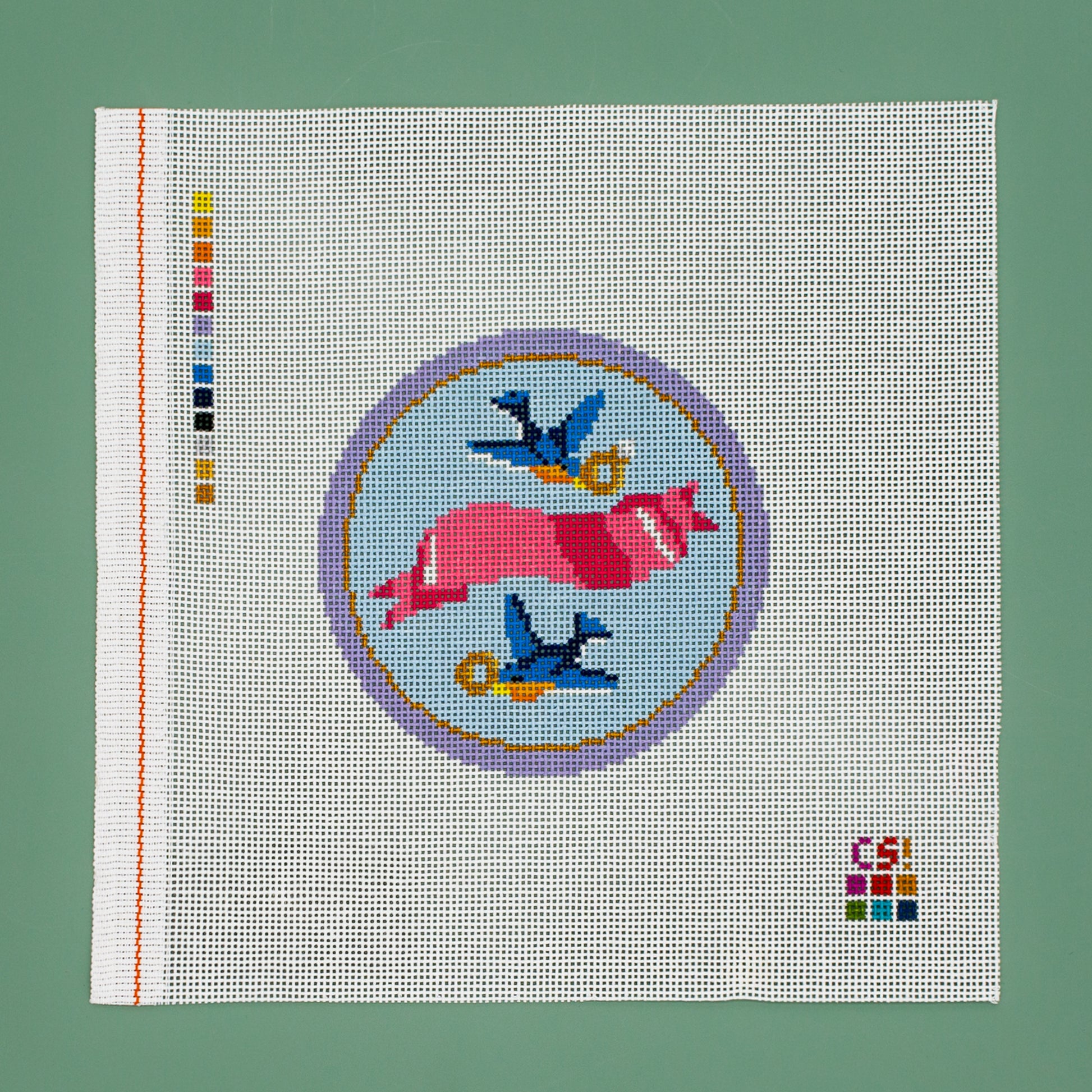 Love Birds Round (Blank)