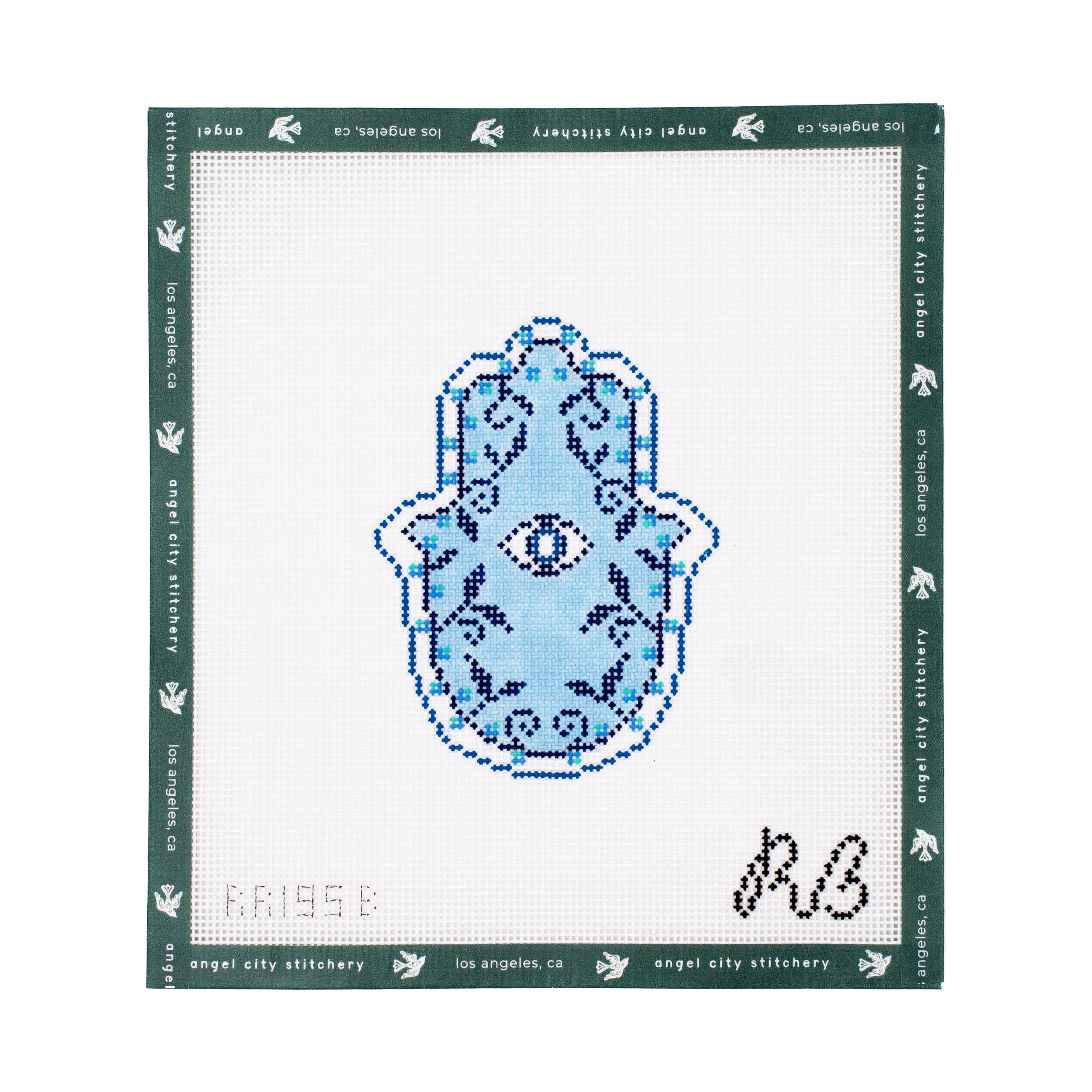 Garden Hamsa (Blue)
