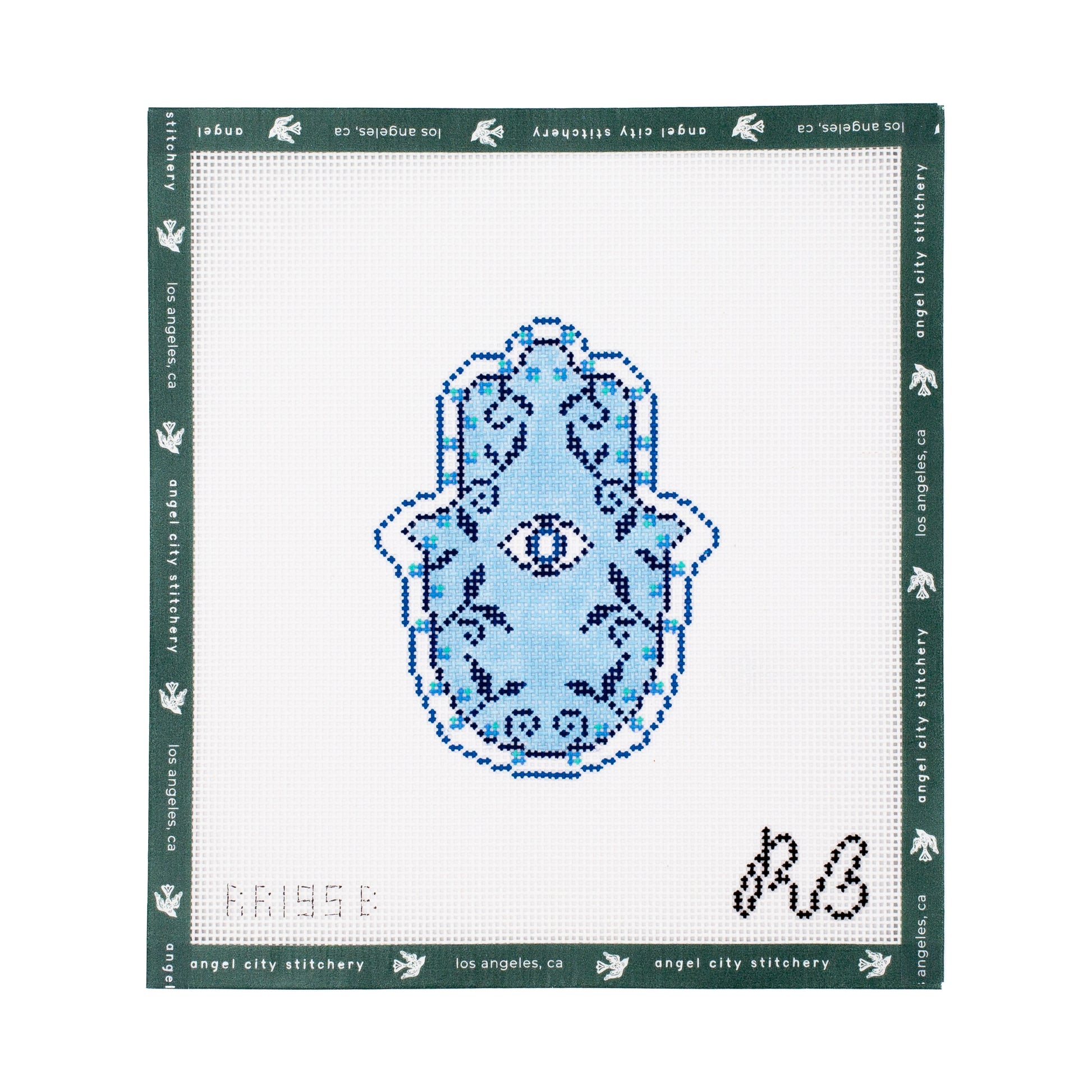 Garden Hamsa (Blue)