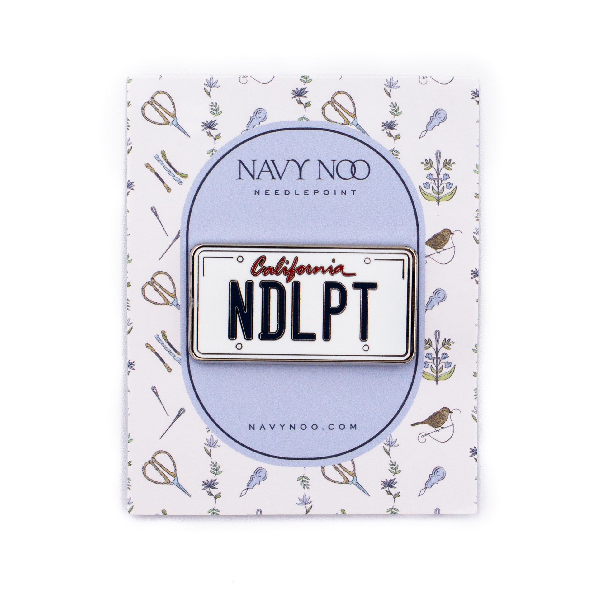 California License Plate Needle Minder