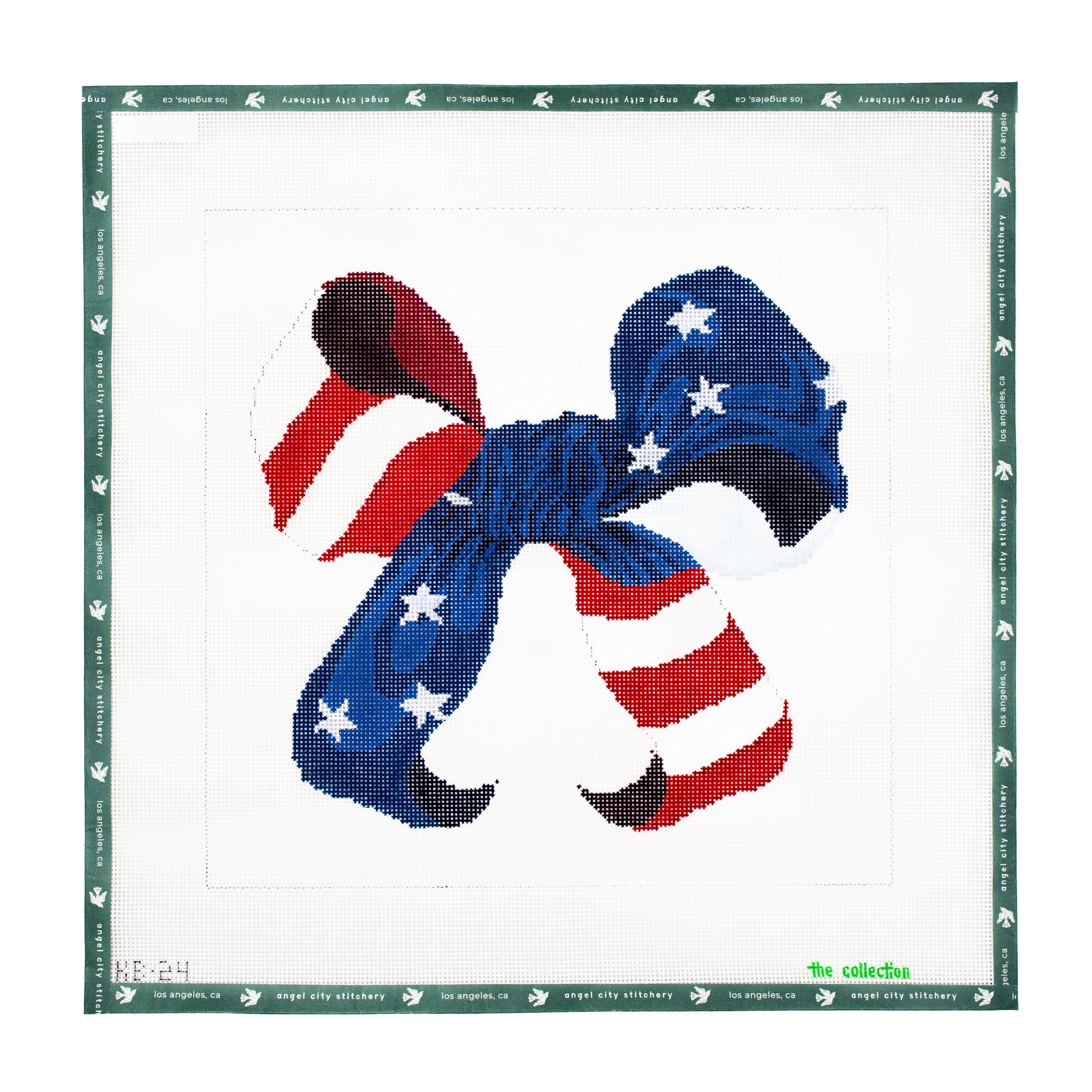 Red, White, and Blue Bow (13 Mesh)