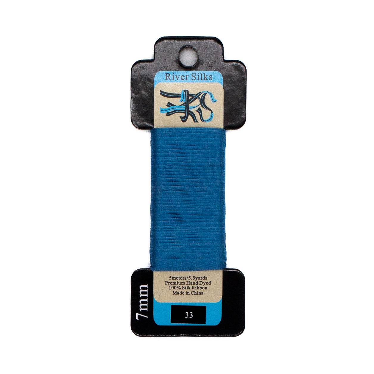 River Silks 7mm - 33 Silver Lake Blue