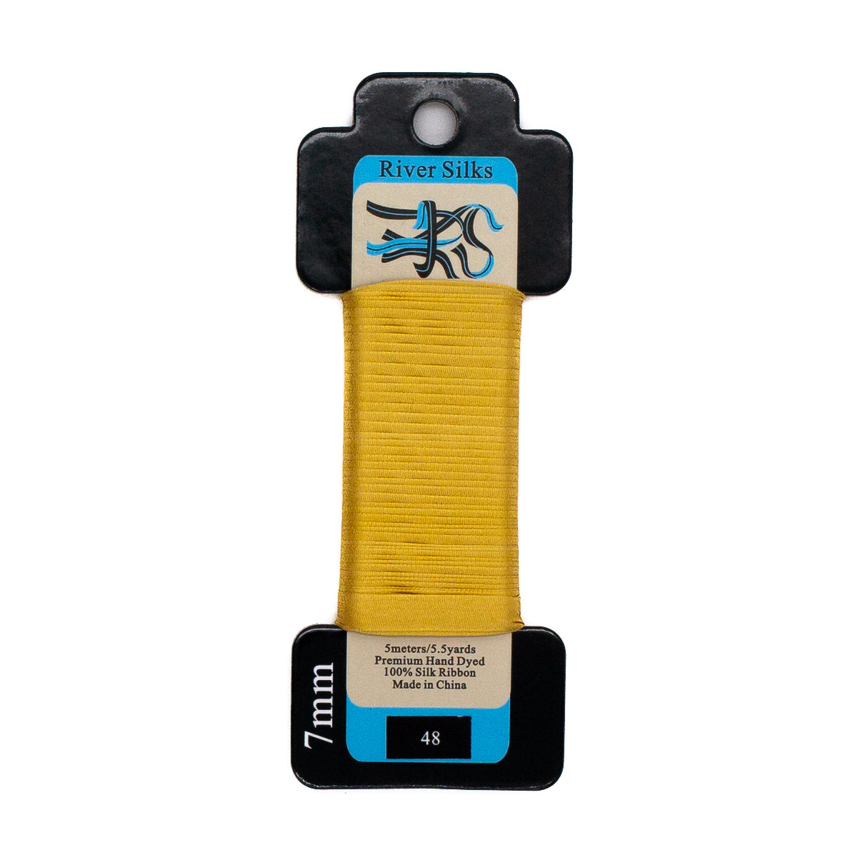 River Silks 7mm - 48 Yolk Yellow