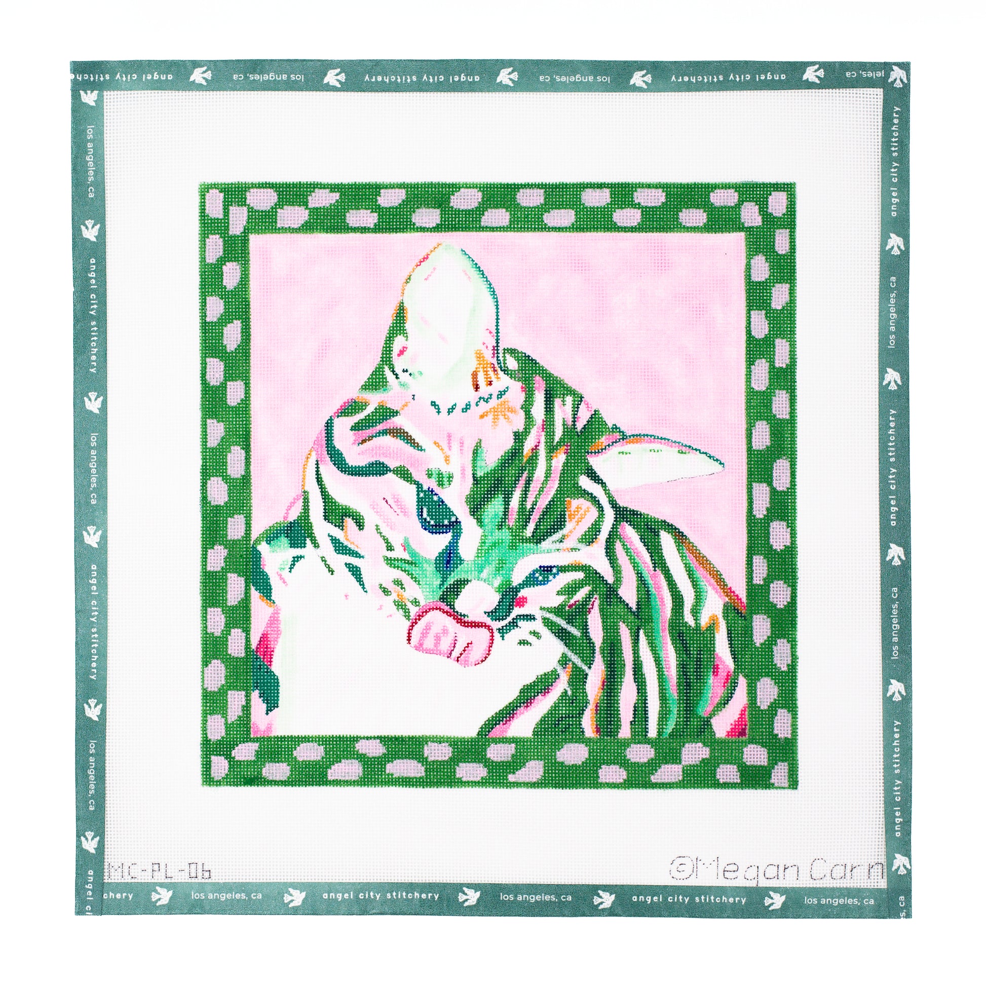 Pippa the Calico Cat (Pinks & Greens)